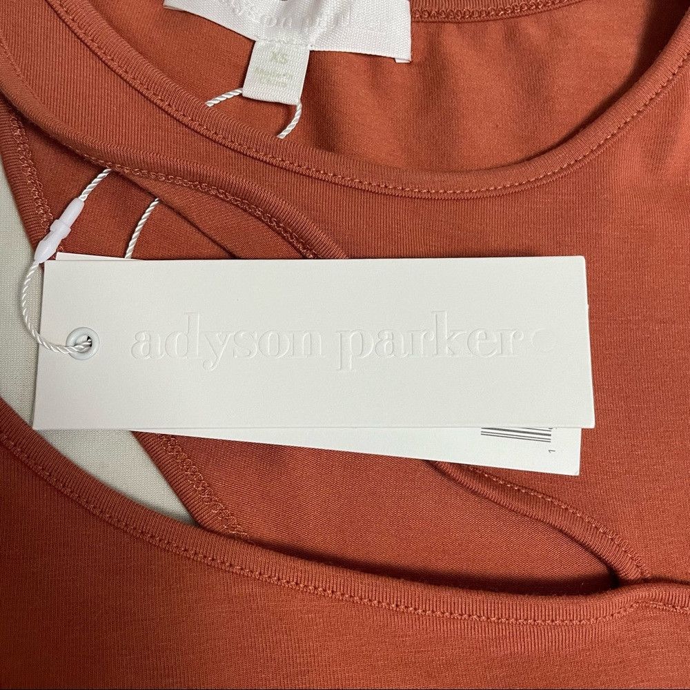 Other NWT New Adyson Parker Rust Cut Out Knit Top Size XS Size XS / US 0-2 / IT 36-38 - 9 Thumbnail