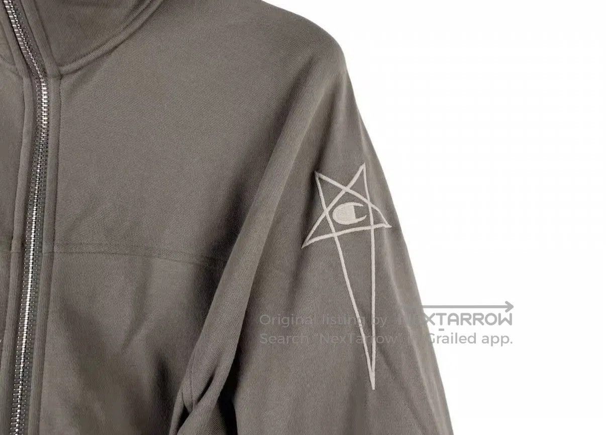Rick Owens Beige Zip-Up Light Jacket Size L. Size US L / EU 52-54 / 3 - 5 Thumbnail