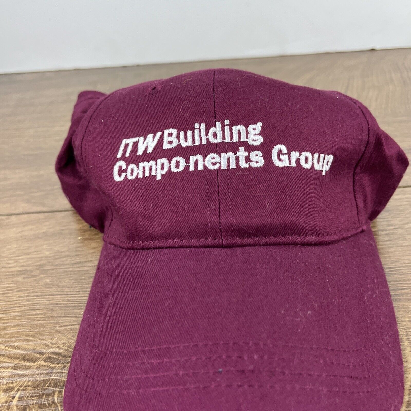 Other ITW Building Componets Group Hat Maroon Adjustable Hat Adult Size ONE SIZE - 5 Thumbnail