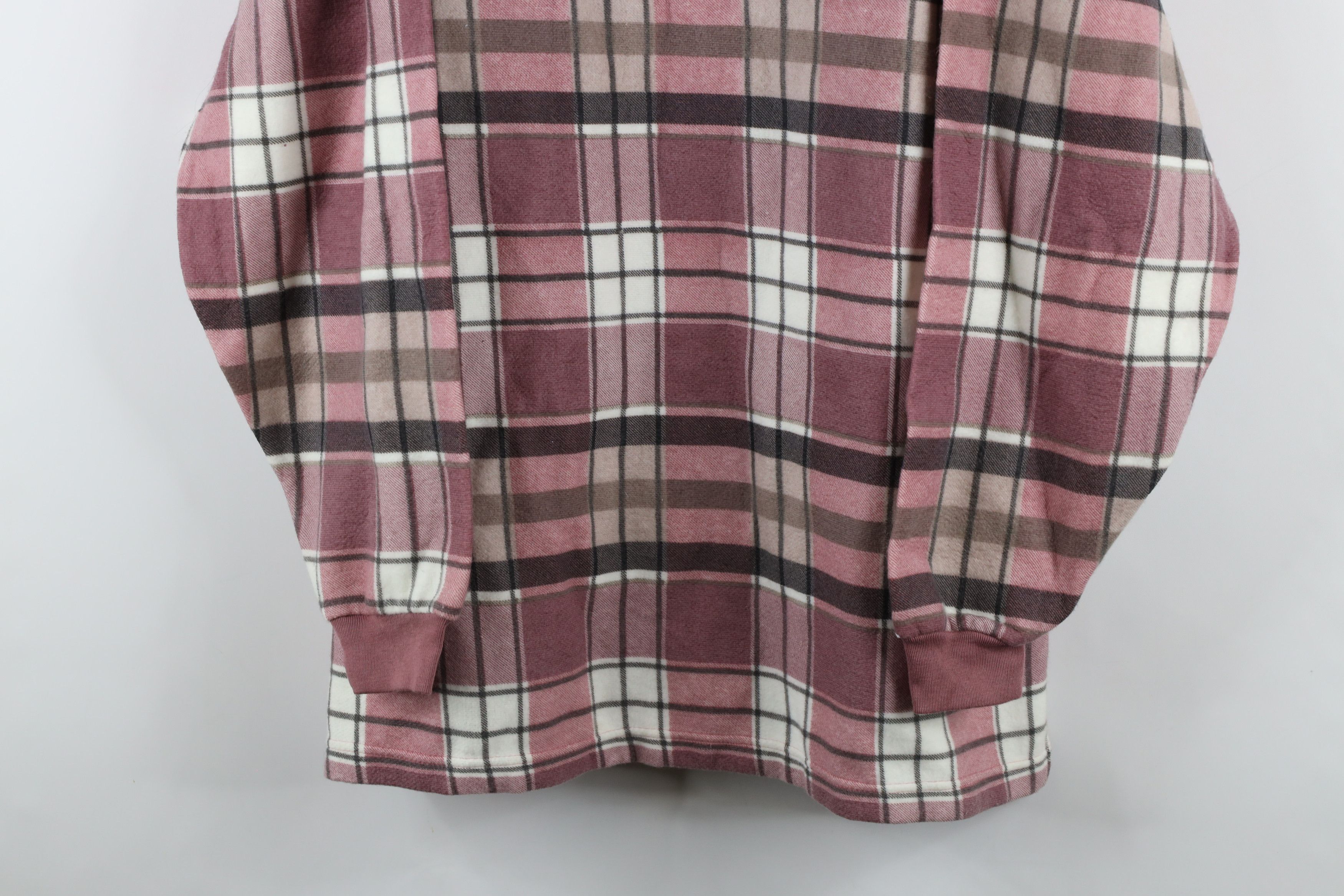 Vintage Vintage 90s Streetwear Long Sleeve Mock Neck Sweatshirt Size 3XL / US 20-22 - 3 Thumbnail