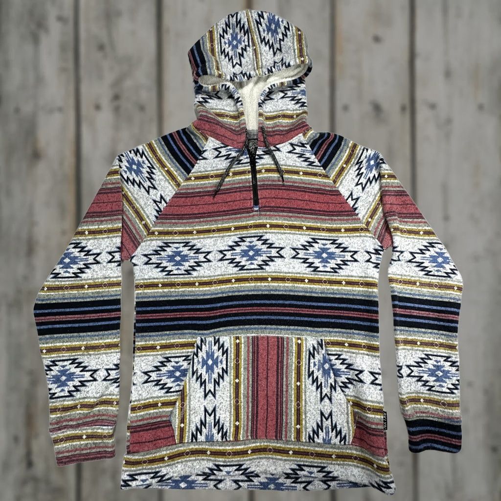 CLOT Brooklyn Cloth Sz L 1/4 Zip Sweatshirt Hoodie Fleece Aztec Tribal Southwestern AOP Mens Size US L / EU 52-54 / 3 - 1 Thumbnail