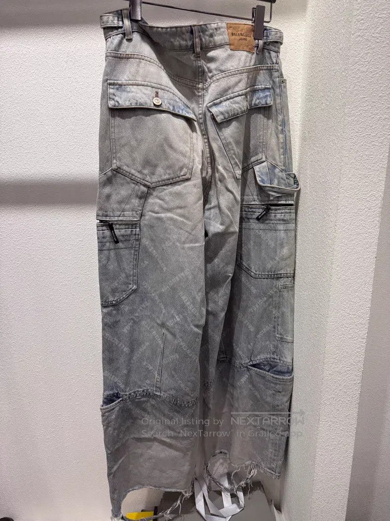Balenciaga Balenciaga size S Barrage Printed Denim Pants Size US 27 - 3 Thumbnail