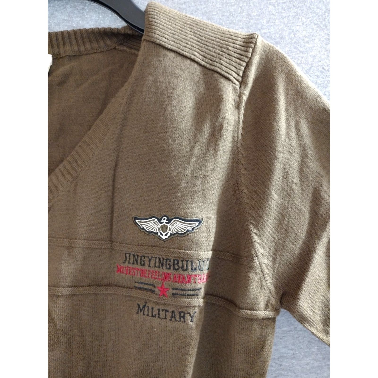 Aeronautica Militare Aeronautica Militare Elite Tribe 2 Button Long Sleeve Knitted Sweater Brown XL Mens Size US XL / EU 56 / 4 - 4 Thumbnail