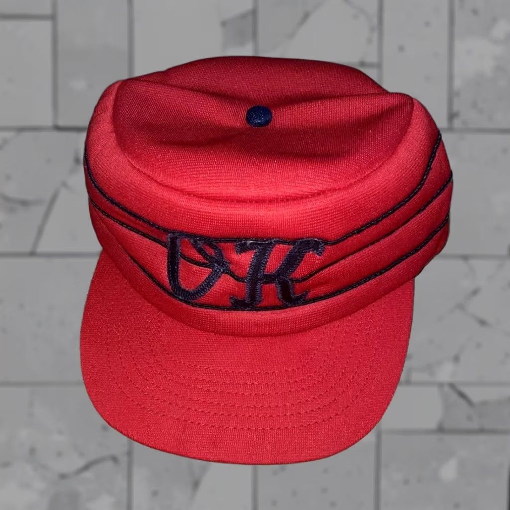 Vintage VINTAGE Atlas Oklahoma adjustable hat USA Made Mens Medium Red Baseball Cap Adjustable Hat Size ONE SIZE - 1 Thumbnail
