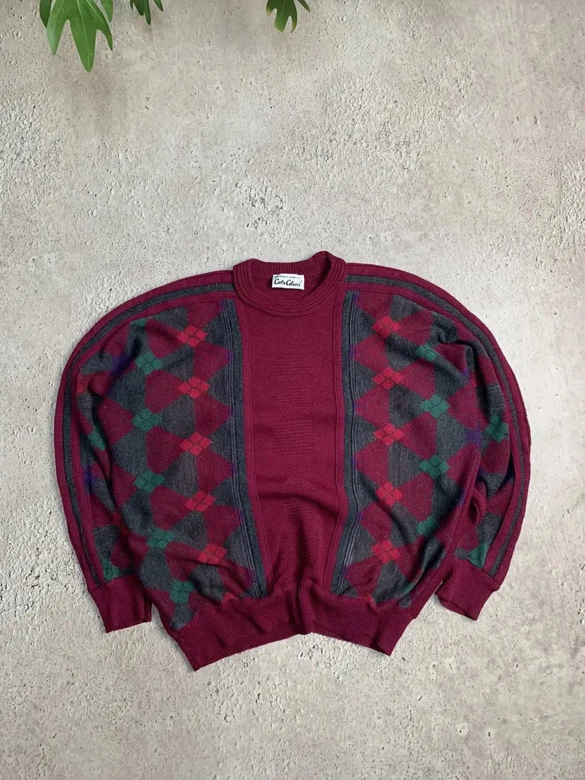 Carlo Colucci × Coogi × Vintage Vintage Carlo Colucci Coogi Style Sweater Multicolour tundra Size US L / EU 52-54 / 3 - 8 Thumbnail