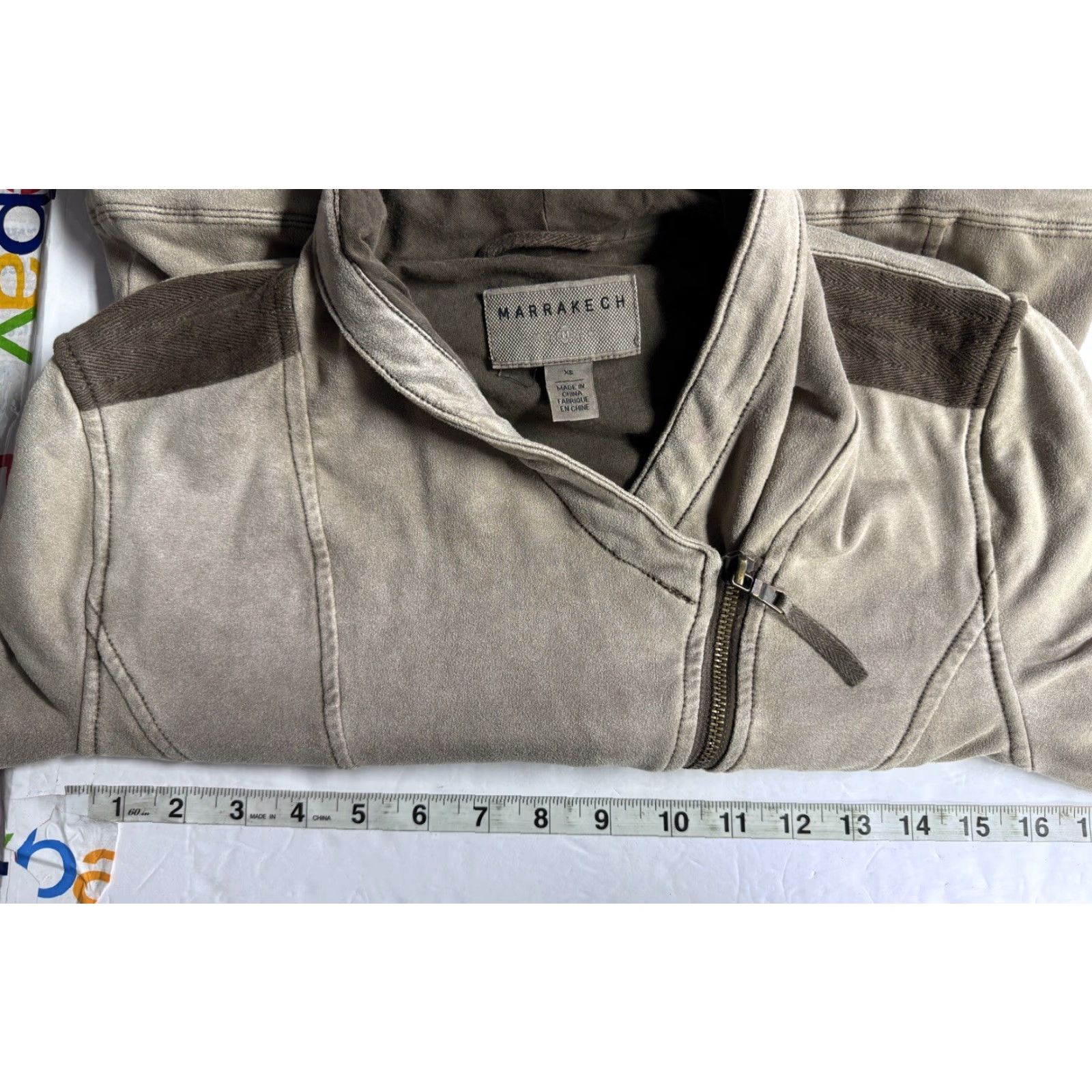 Anthropologie Marrakech Jacket Womens XS Jacket Winter Tan Zipper Brown Basic Marrakech Womens XS Winter Jacket Tan Zipper JFK Size XS / US 0-2 / IT 36-38 - 4 Thumbnail
