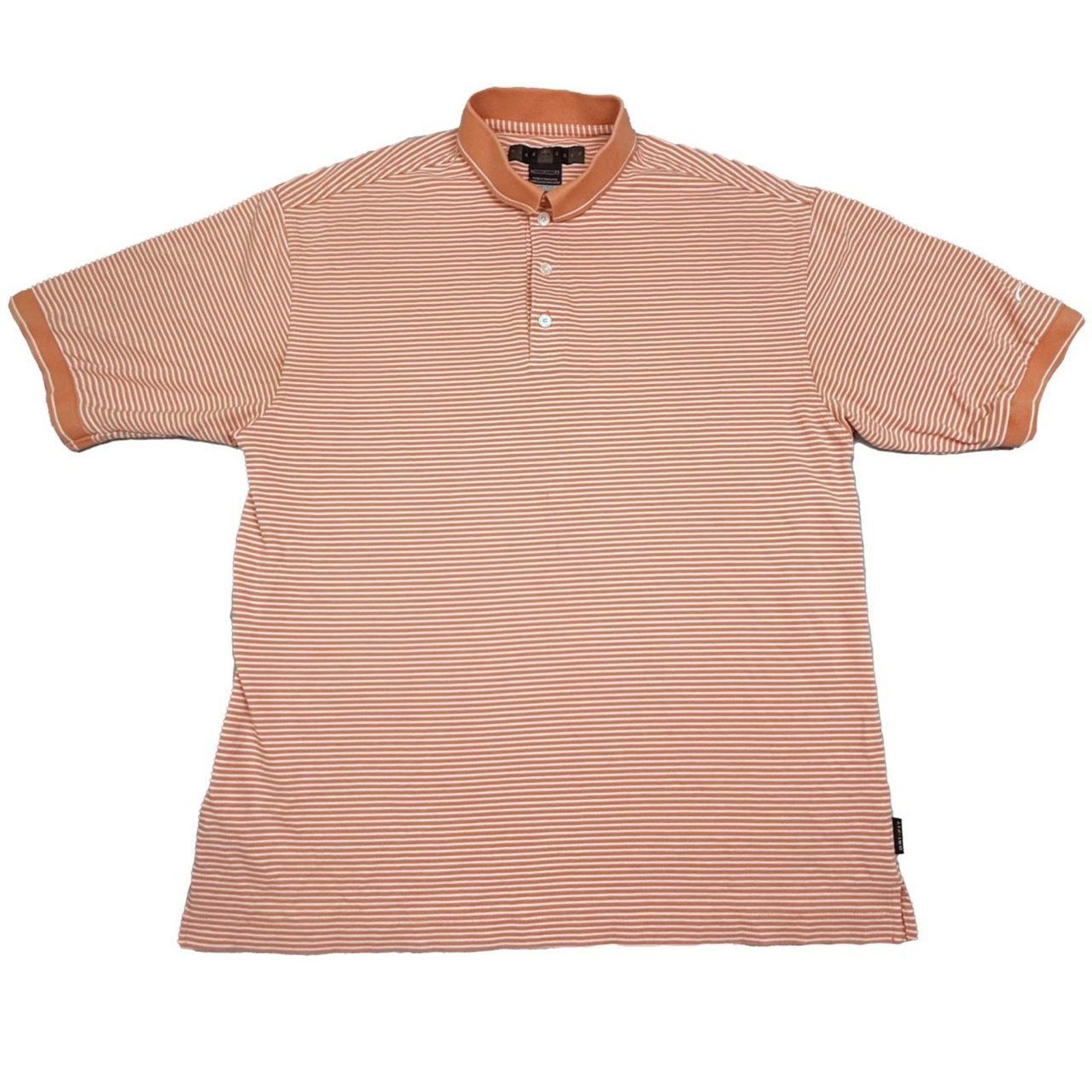 Nike Nike Gold Polo Shirt Short Sleeve y2k Orange White Size L Size US L / EU 52-54 / 3 - 1 Thumbnail