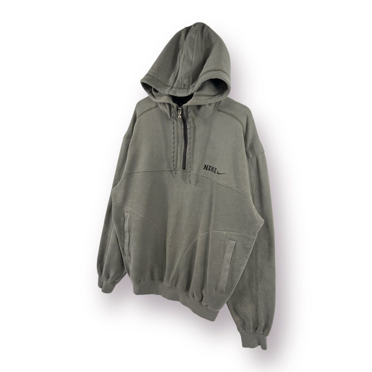 Nike 🔥 Vintage 90's Nike Streetwear Hoodie Sweatshirt - M Size US M / EU 48-50 / 2 - 2 Thumbnail