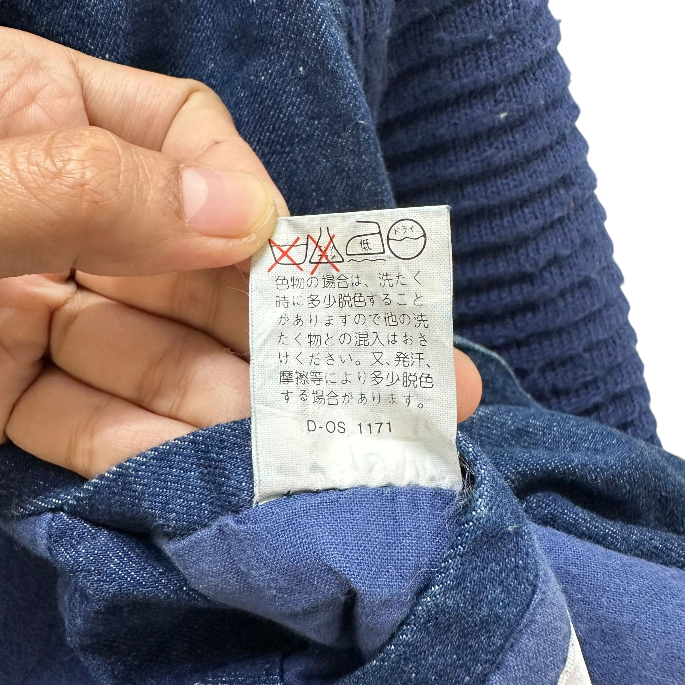 Japanese Brand 90's RVX Blue Denim Jacket Free Size Nice Design #1497-A62 Size US L / EU 52-54 / 3 - 12 Thumbnail