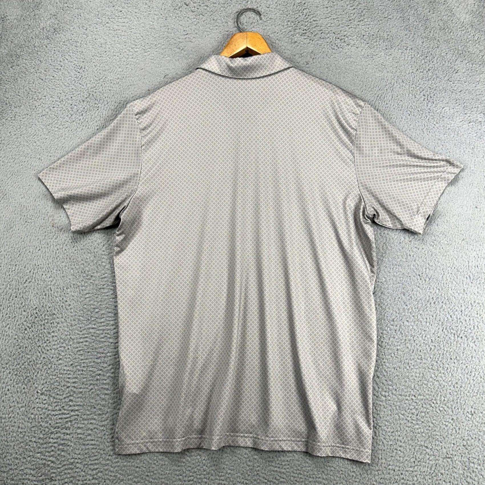 Adidas Adidas Mens Golf Polo Shirt XL Grey Geometric Athletic Stretch Logo Rugby Short Sleeve Collared Shirt Size US XL / EU 56 / 4 - 3 Thumbnail