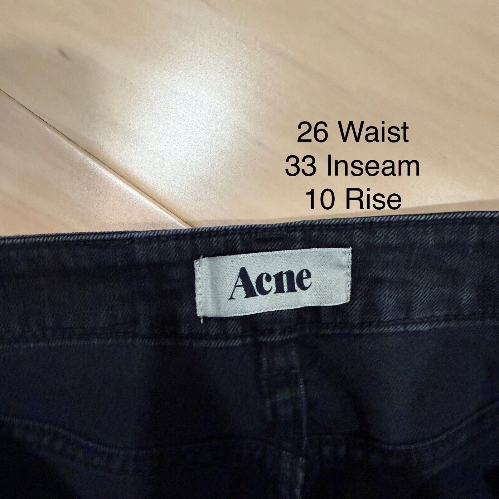 Acne Studios Acne Studios Needle Wet Cash Jeans 26 Black Slim Denim Size US 26 / EU 42 - 5 Thumbnail