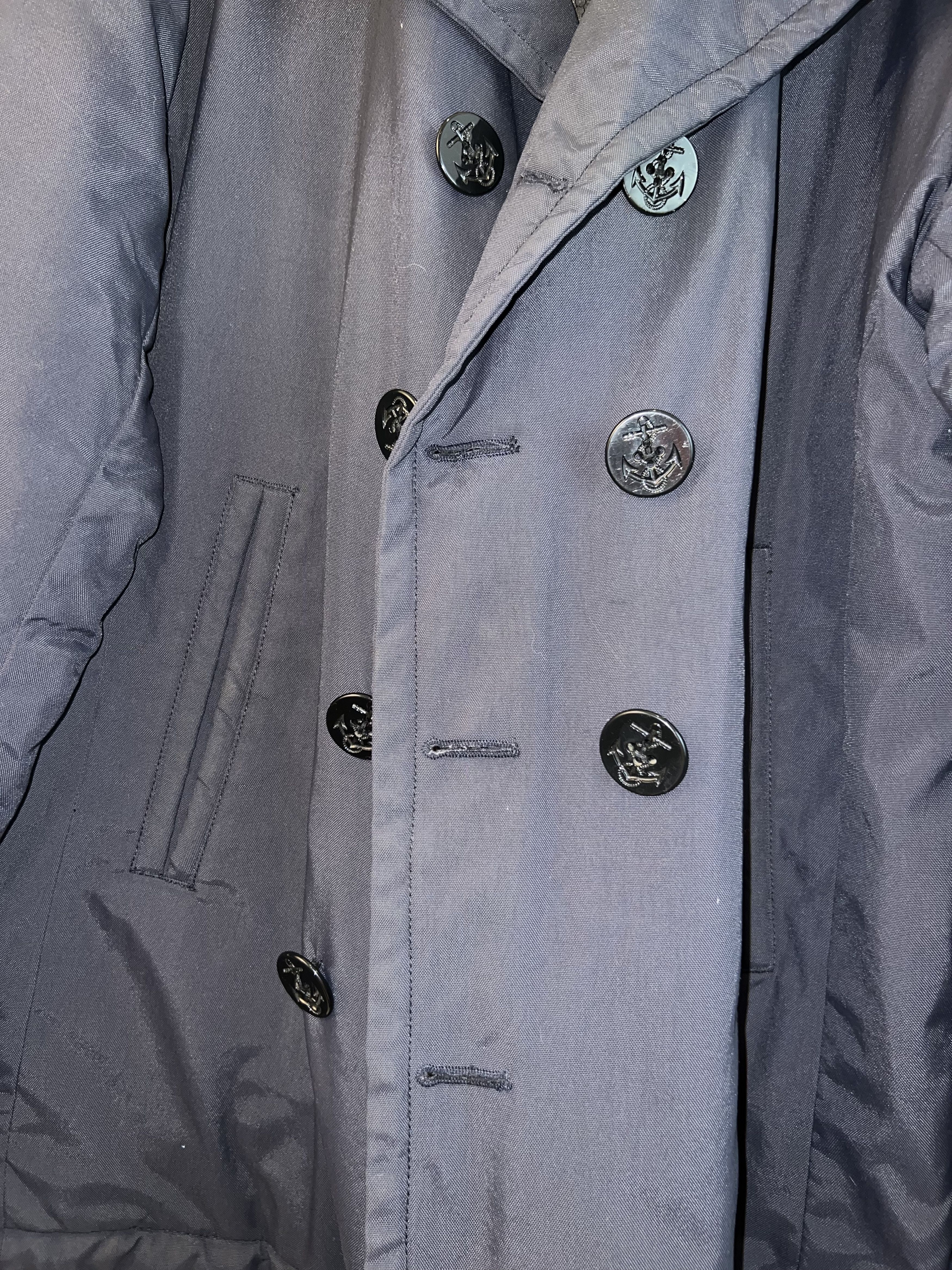 SCHOTT Vintage Peacoat 2in1 Collar Lined Coat - 80% OFF SALE