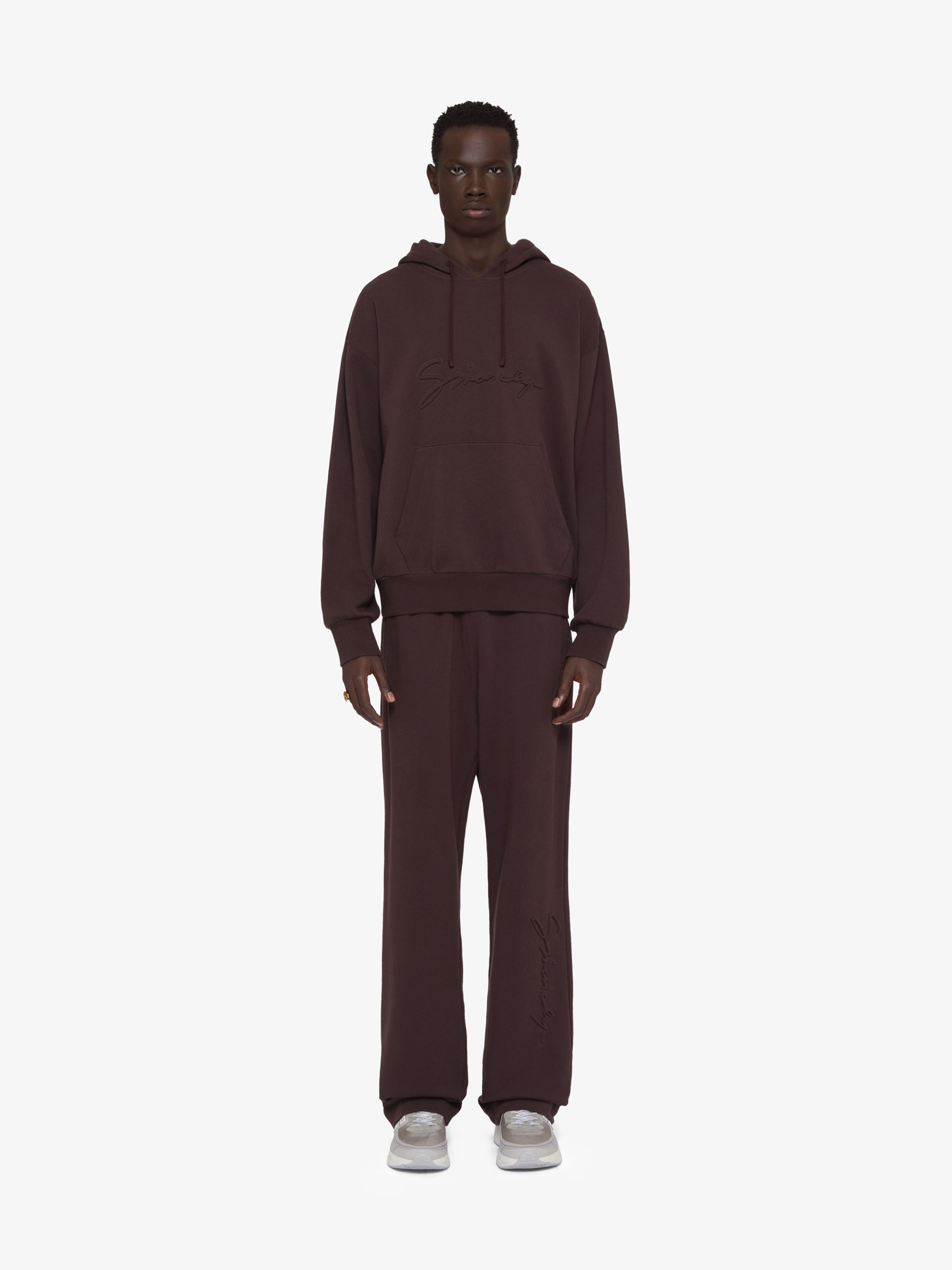 Givenchy o1w1db10925 Boxy Fit Hoodie With Pocket Base in Brown Size US S / EU 44-46 / 1 - 2 Thumbnail