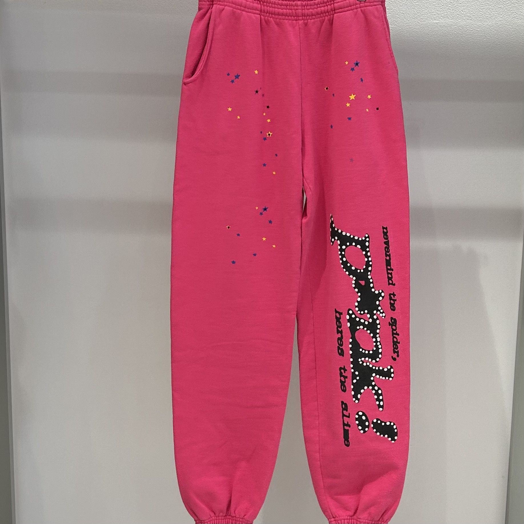 image of Spider Worldwide Sp5Der Pnk Sweat Pants Pink, Men's (Size 32)