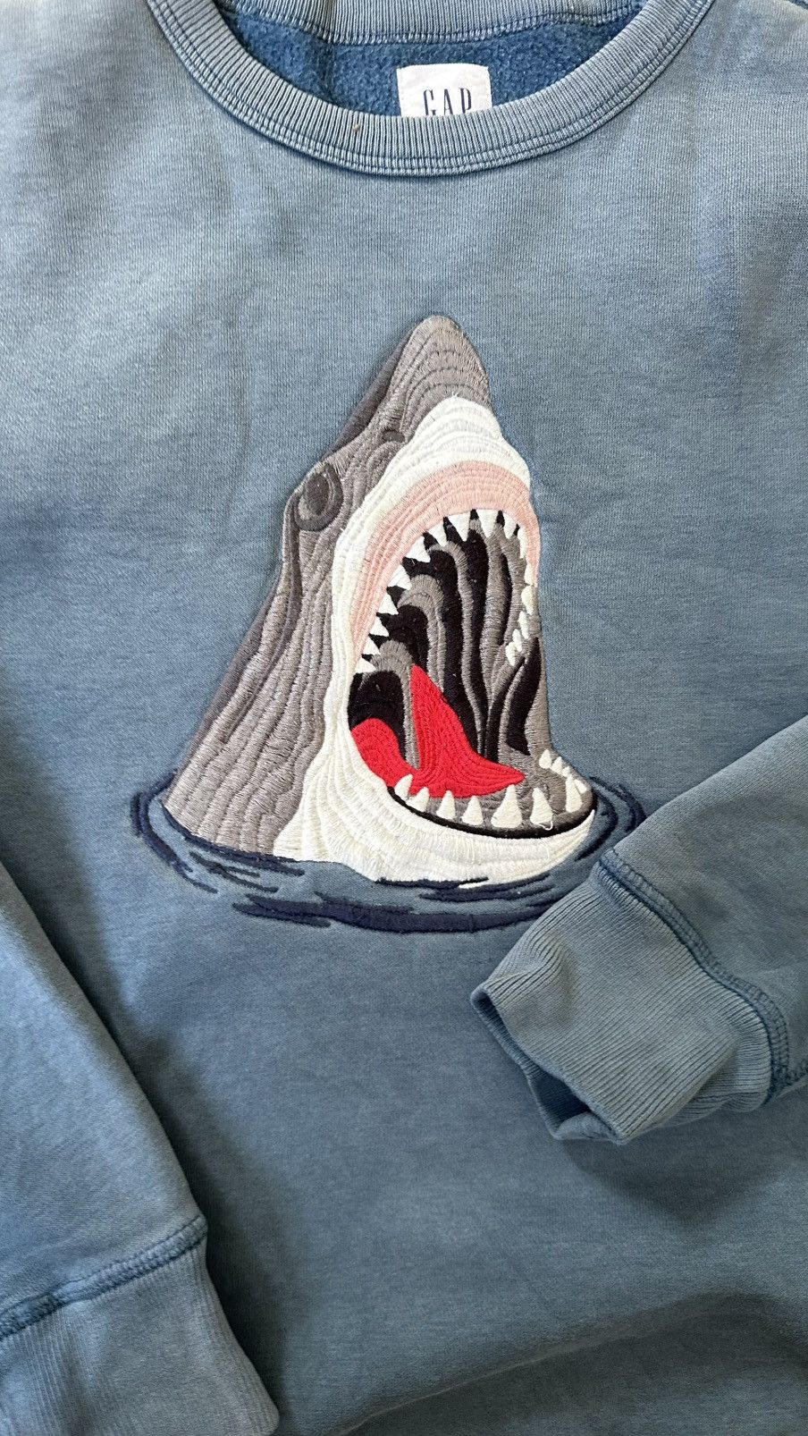 Gap VINTAGE GAP JAWS WELLFADED SWEATSHIRT Size US S / EU 44-46 / 1 - 2 Thumbnail
