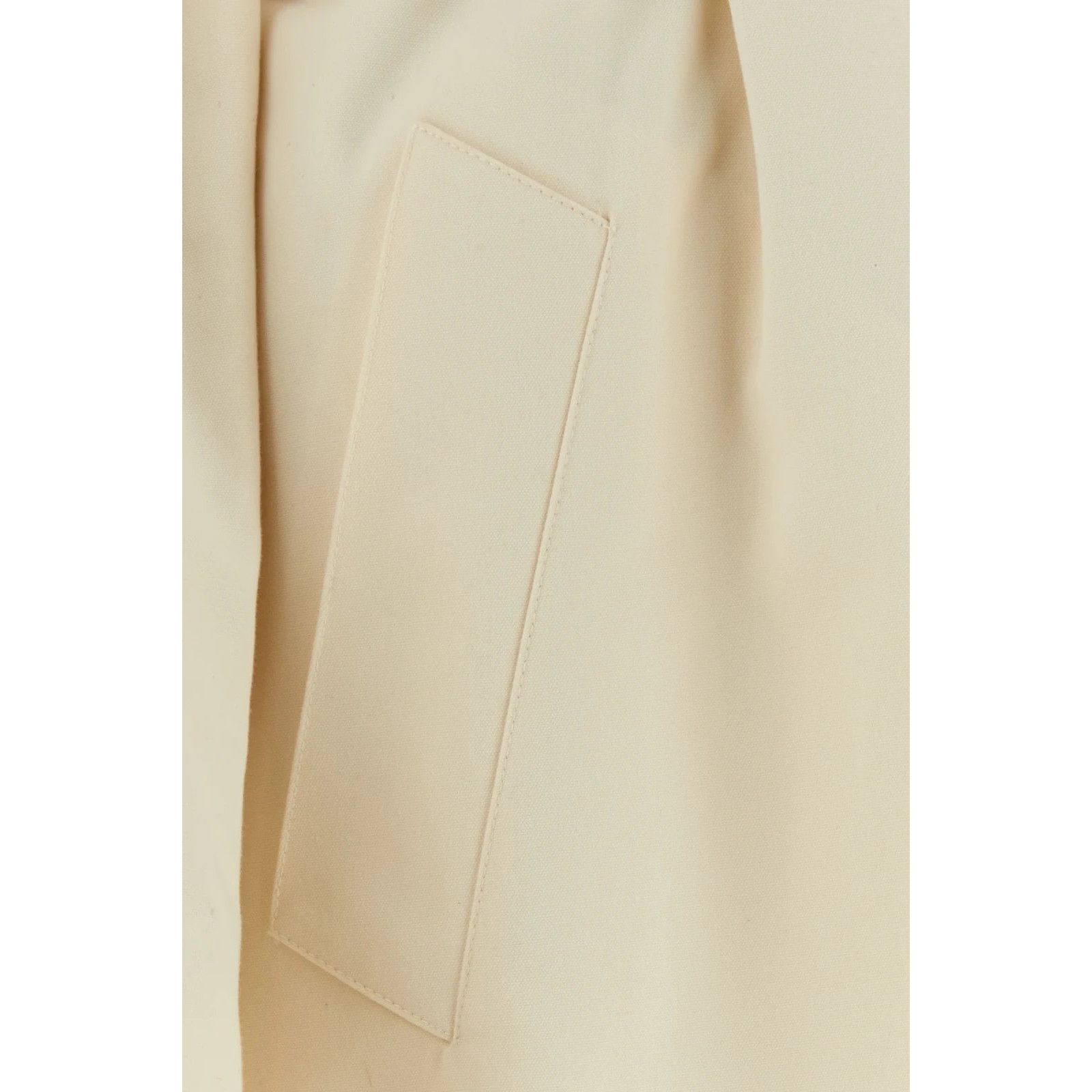 FENDI Ivory Polyester Blend Overcoat New & Authentic (Women'