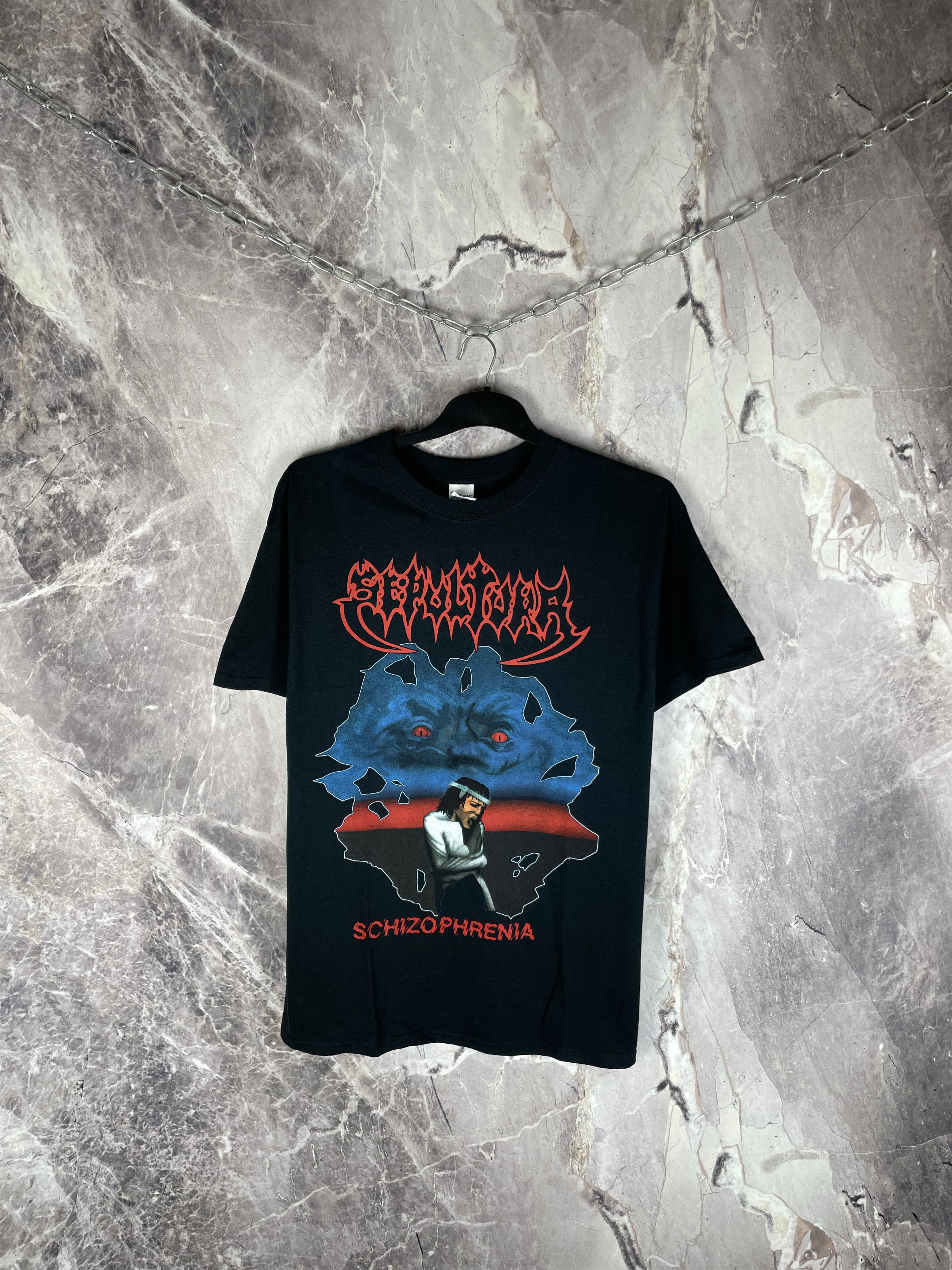 Band Tees Sepultura - Schizophrenia Tee Size US L / EU 52-54 / 3 - 1 Thumbnail