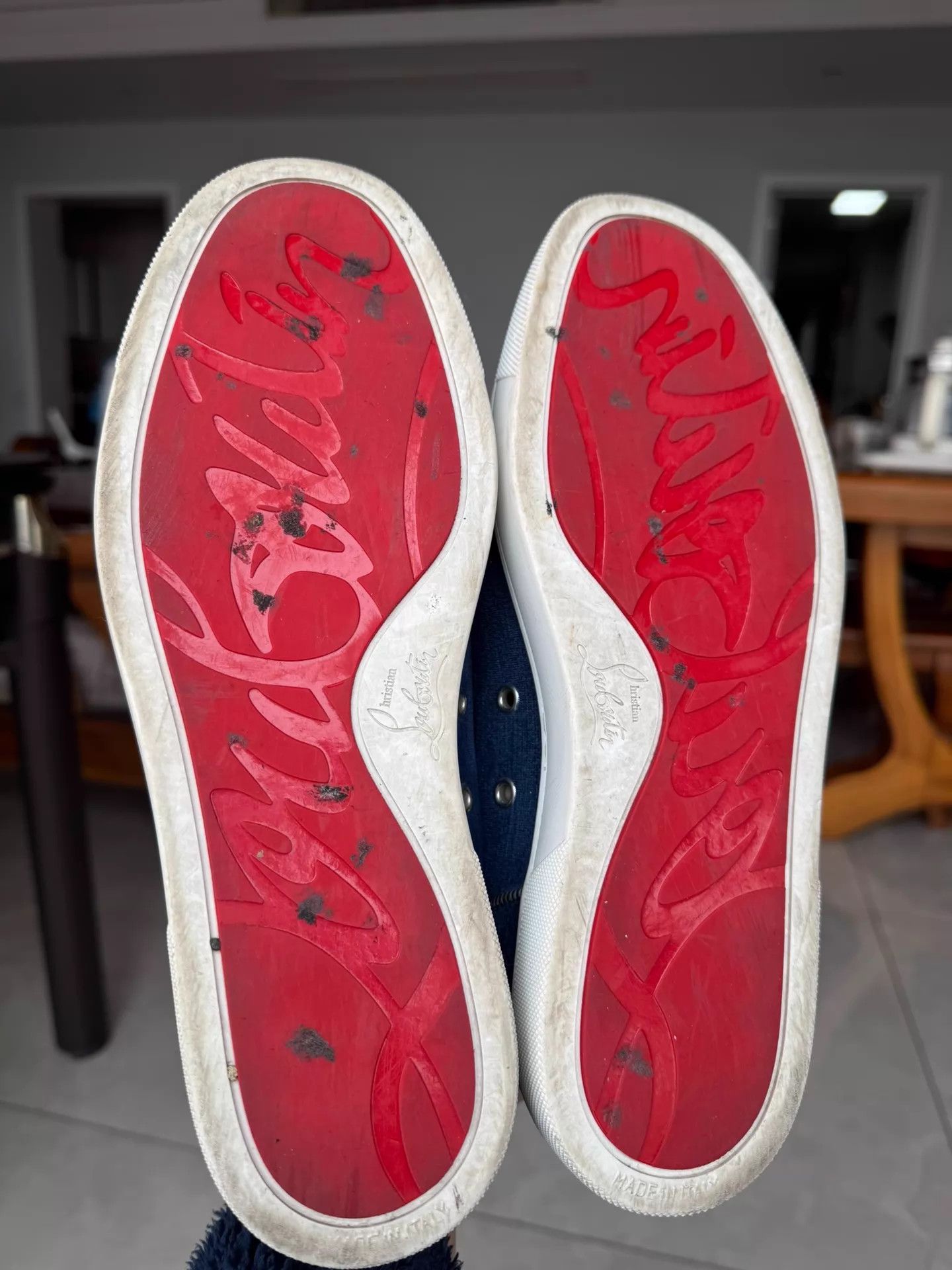 Christian Louboutin CL men's 42 skate shoes like new runs 1 big Size US 9 / EU 42 - 8 Thumbnail
