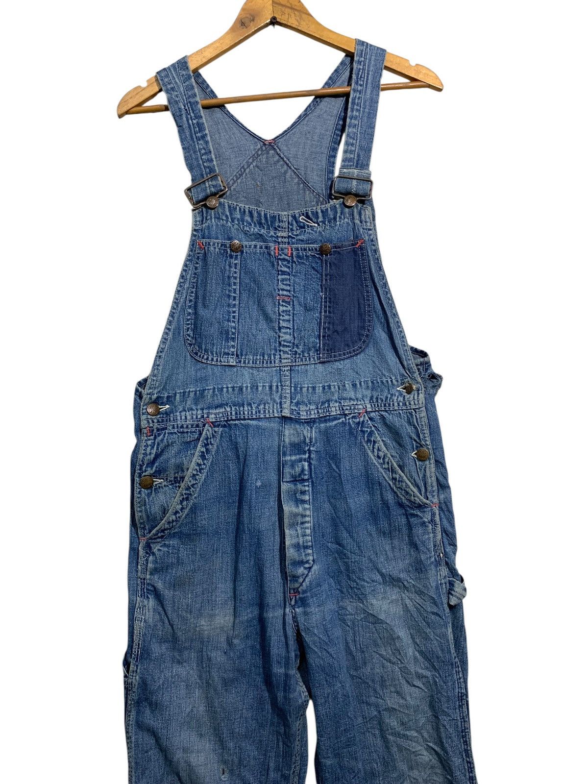Big Mac 🔥VTG 70s BIG MAC DENIM OVERALL W32 Size US 32 / EU 48 - 2 Thumbnail