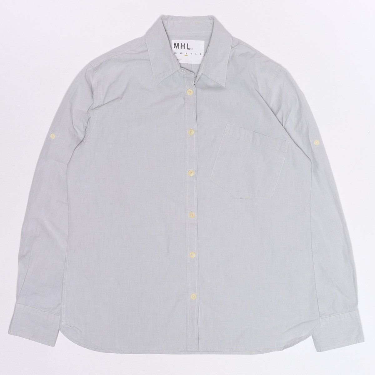 Margaret Howell MHL Margaret Howell Cotton Shirt Gray Grey Size S / US 4 / IT 40 - 5 Thumbnail