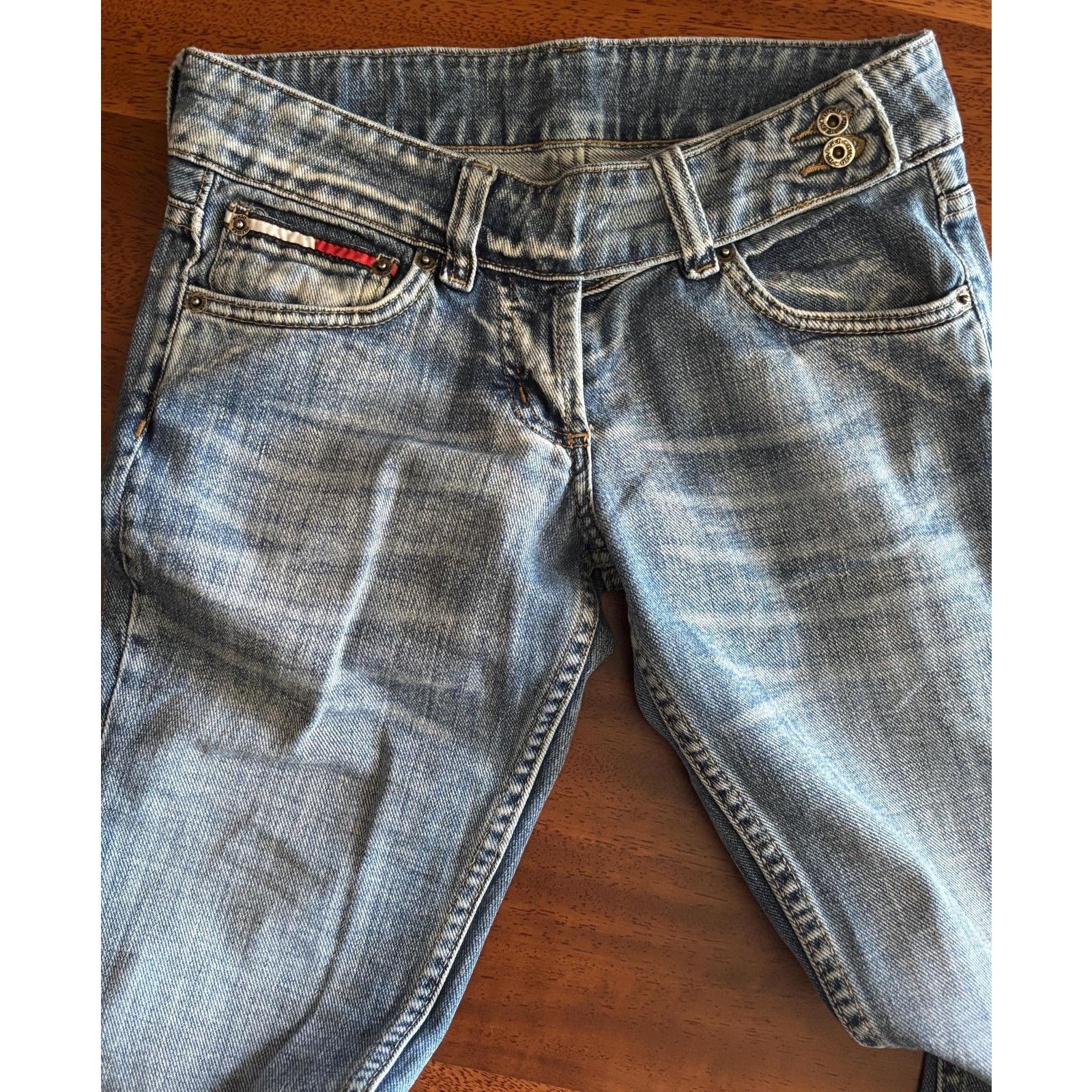 Tommy Hilfiger Tommy Hilfiger Jeans W26 L34 2000s Distressed Y2K Denim Size US 26 / EU 42 - 4 Thumbnail