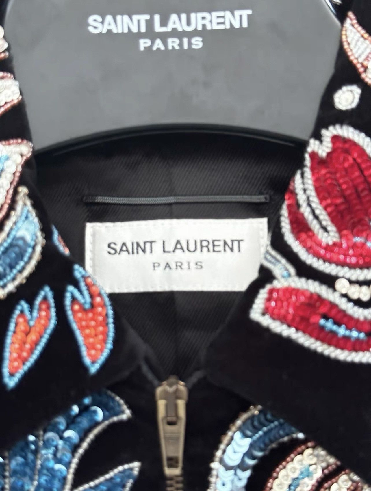 Saint Laurent Paris *RARE* Saint Laurent Paris AW16 Stiched Floral Jacket Size US S / EU 44-46 / 1 - 5 Thumbnail
