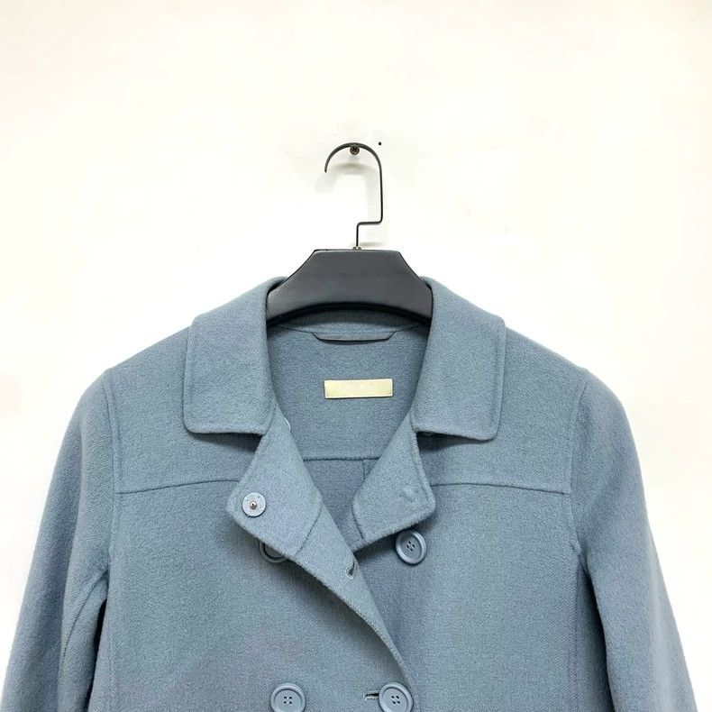 Max Mara Max Mara Haze Blue Coat Size S / US 4 / IT 40 - 5 Thumbnail