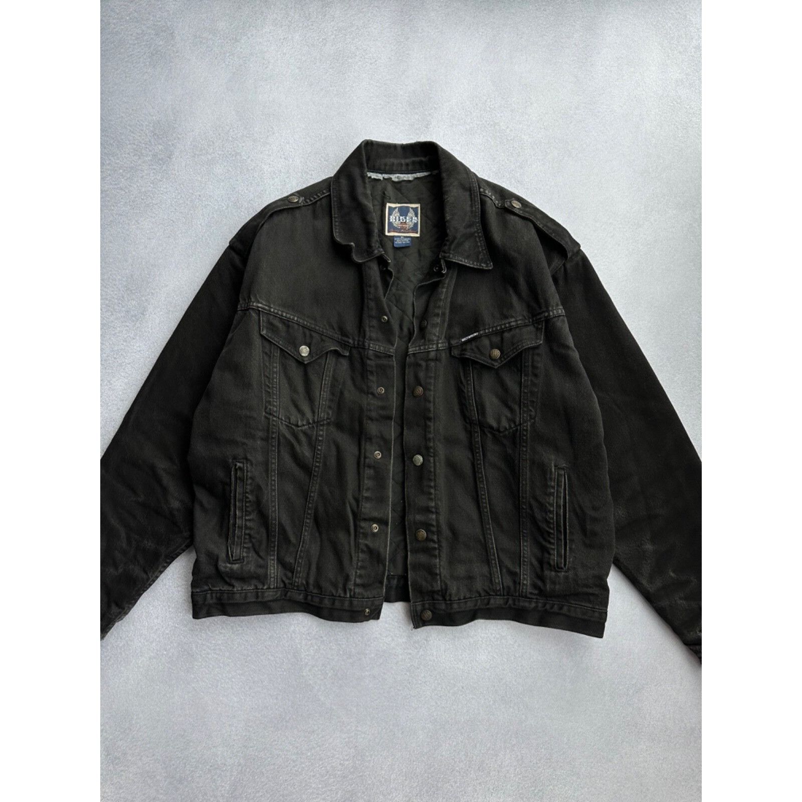 Ferrari VTG Harley-Davidson Biker Blues Moto Distressed Jacket Size US S / EU 44-46 / 1 - 4 Thumbnail
