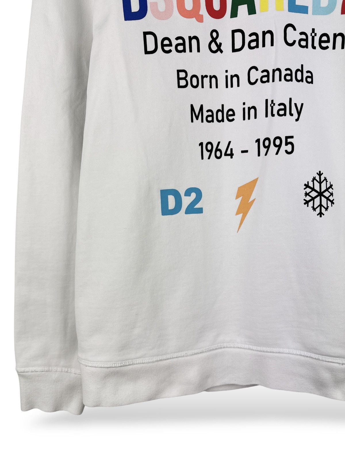Dsquared2 Dsquared2 Men’s Rainbow Caten White Sweatshirt Graphic Print Size US M / EU 48-50 / 2 - 10 Thumbnail