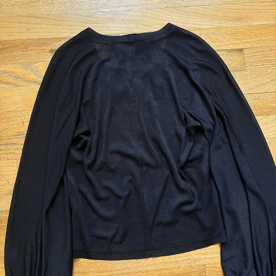 Tom Ford × Yves Saint Laurent c. 2002 Cutout Balloon Sleeve Top Size M / US 6-8 / IT 42-44 - 7 Thumbnail