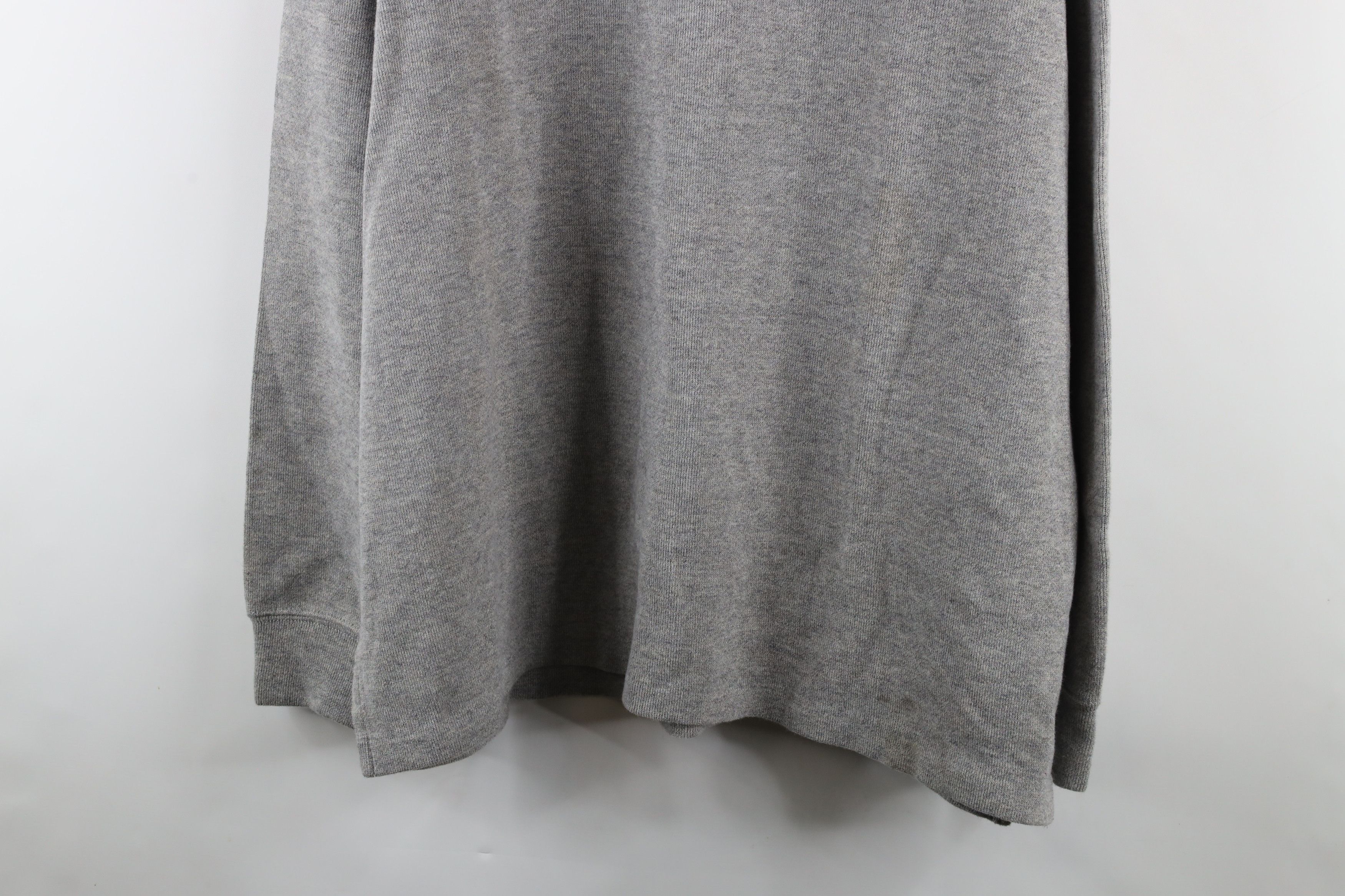 Ralph Lauren × Vintage New Ralph Lauren Ribbed Knit Half Zip Pullover Sweater Gray Size US XXL / EU 58 / 5 - 3 Thumbnail