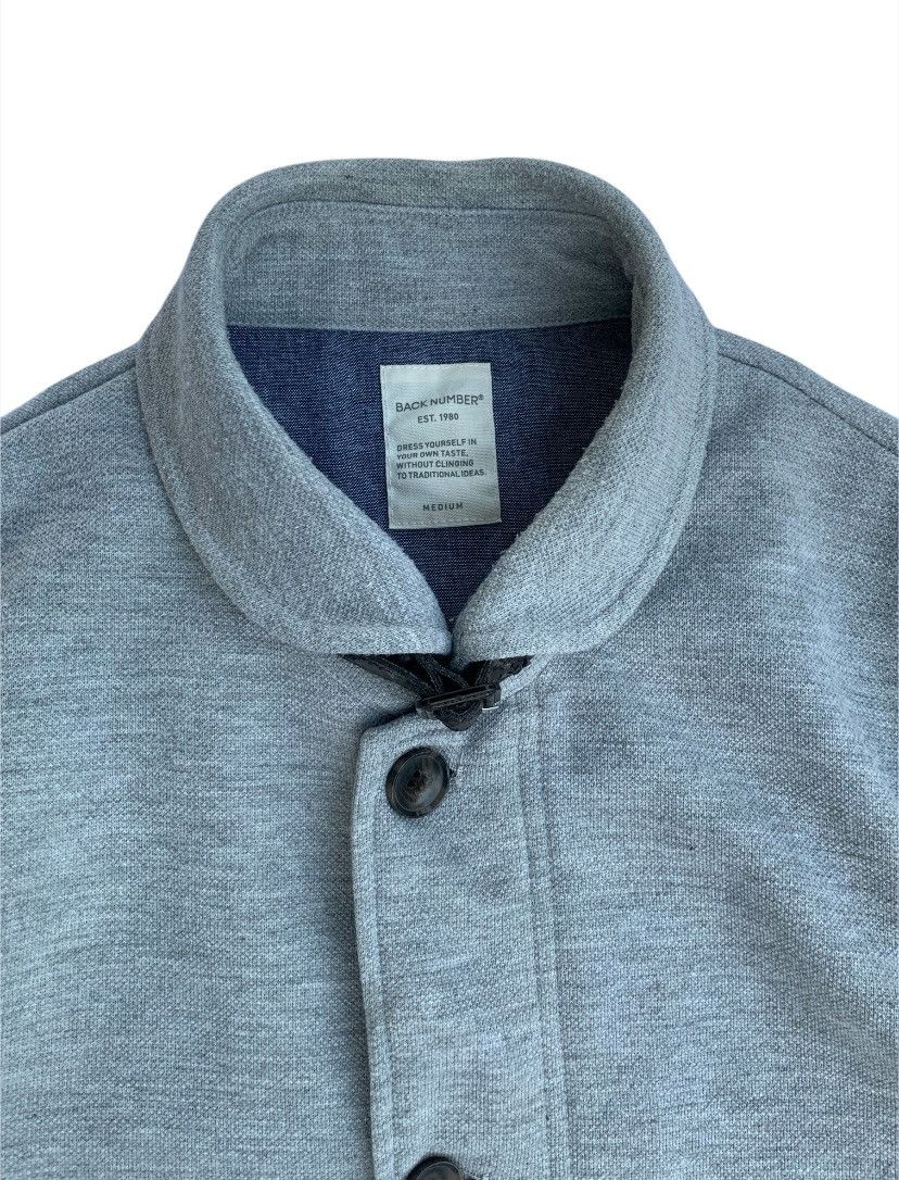 Japanese Brand Y2K Japan Back Number Shawl Collar Zipper Jacket Size US M / EU 48-50 / 2 - 3 Thumbnail