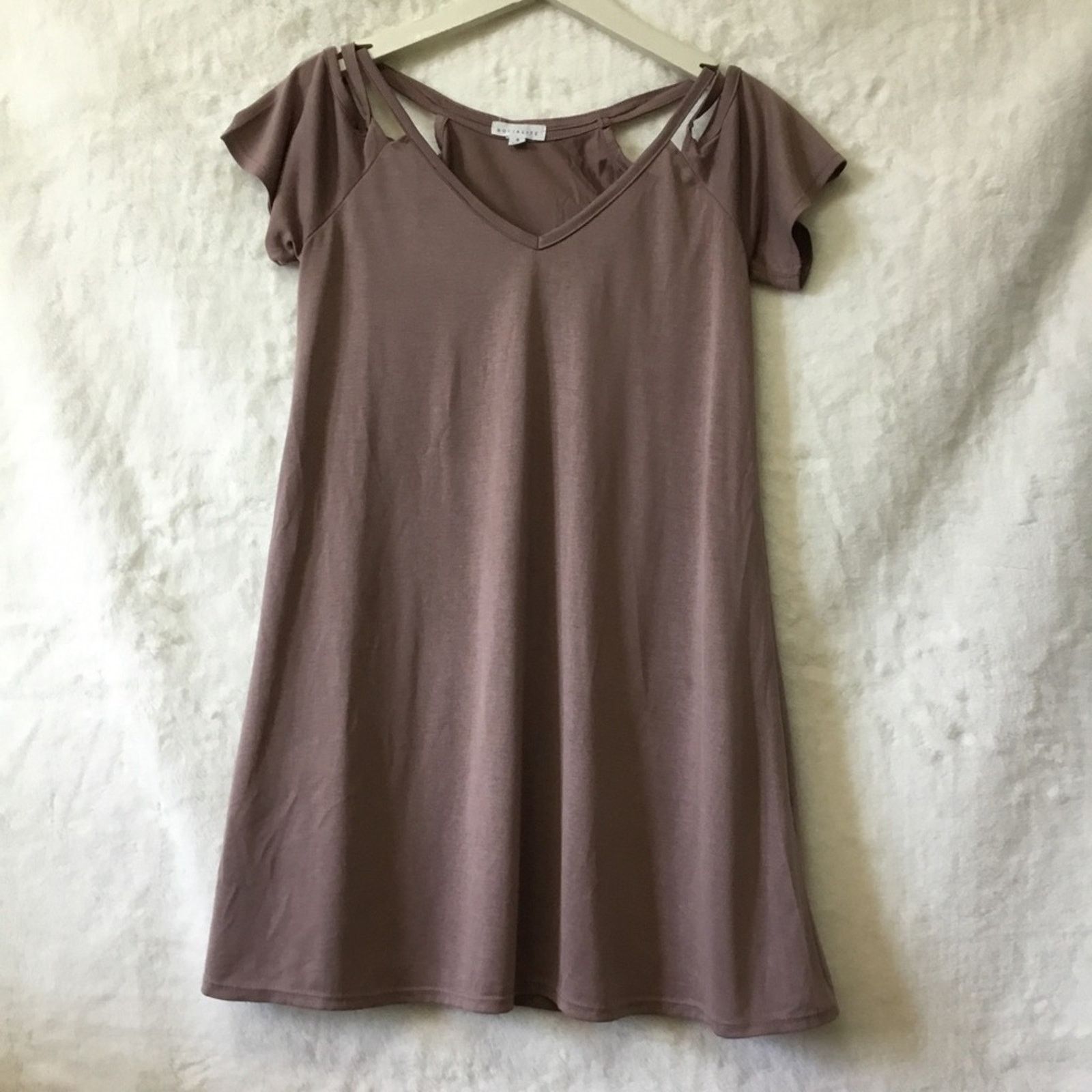 Other Socialite Mocha Strappy Mini Dress Size S / US 4 / IT 40 - 2 Thumbnail