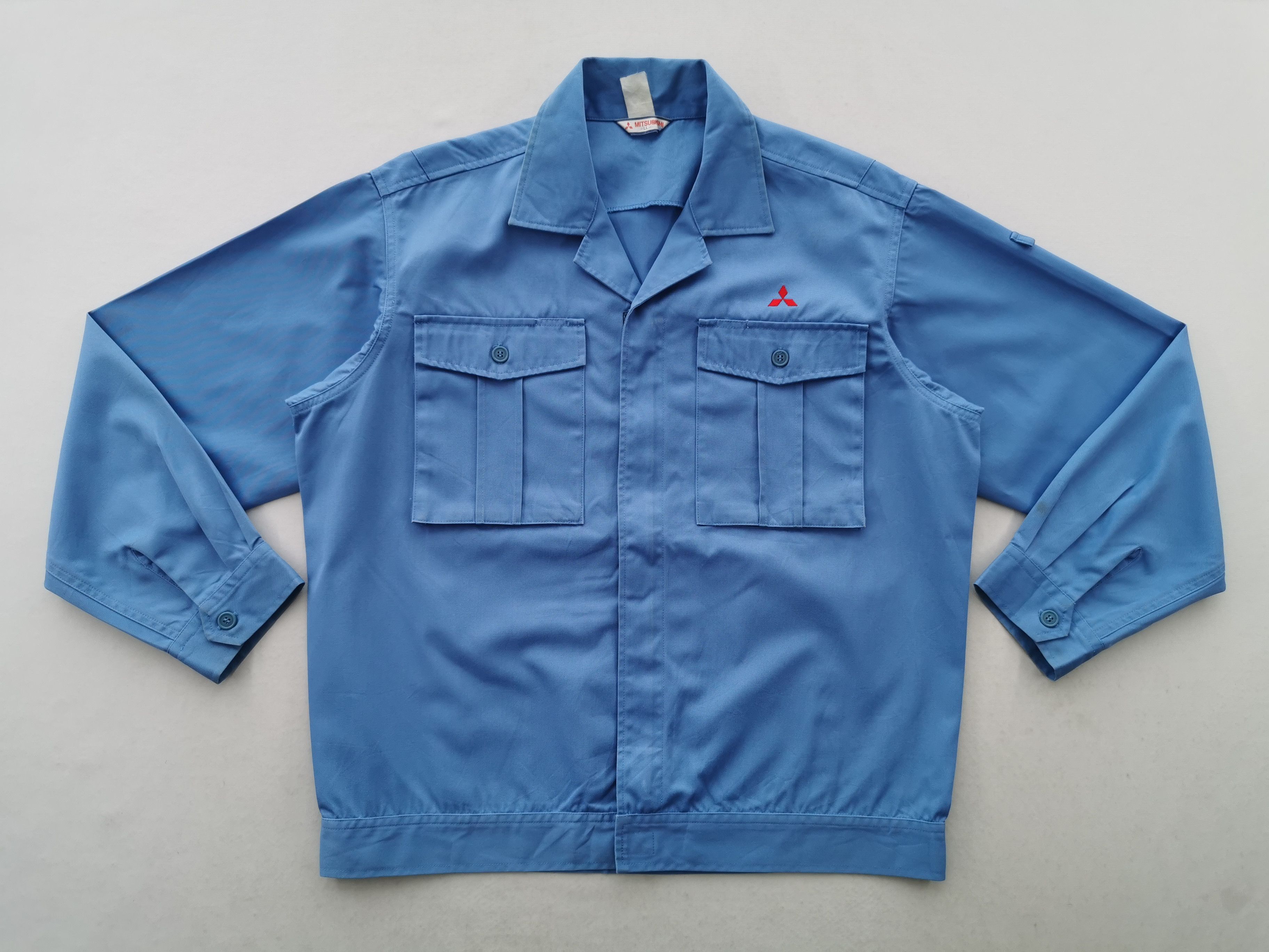 Vintage Vintage 90s Mitsubishi Workwear Windbreaker Jacket Size L Size US L / EU 52-54 / 3 - 1 Thumbnail