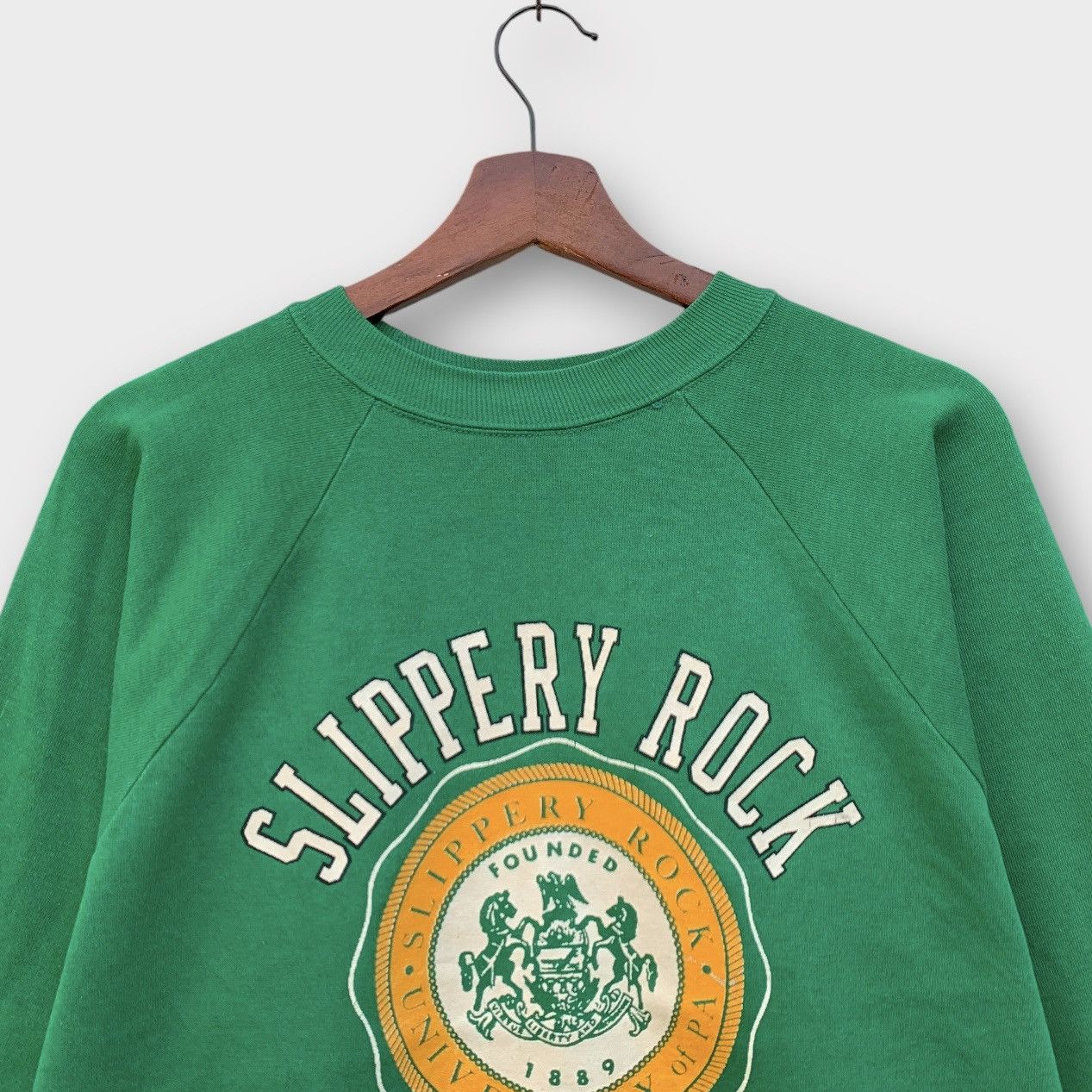 Logo 7 × Vintage Vintage 1990s LOGO 7 Slippery Rock University Crewneck Size L / US 10 / IT 46 - 5 Thumbnail