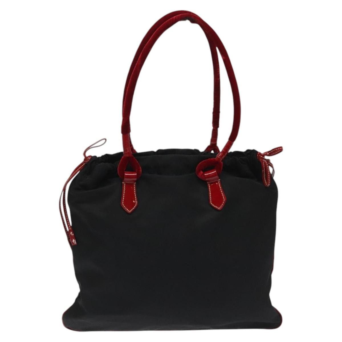 Prada PRADA Hand Bag Nylon Black Silver Size ONE SIZE - 3 Thumbnail