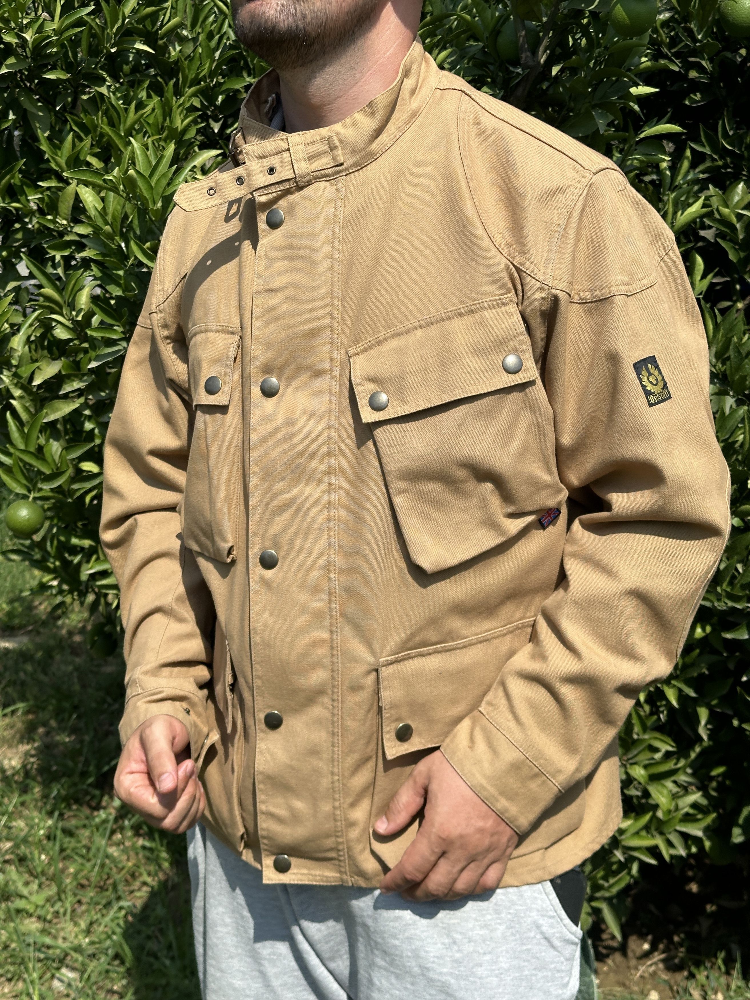 Belstaff Knit Cotton Belstaff Motorcycle Biker Jacket Coat Size M Size US M / EU 48-50 / 2 - 14 Thumbnail