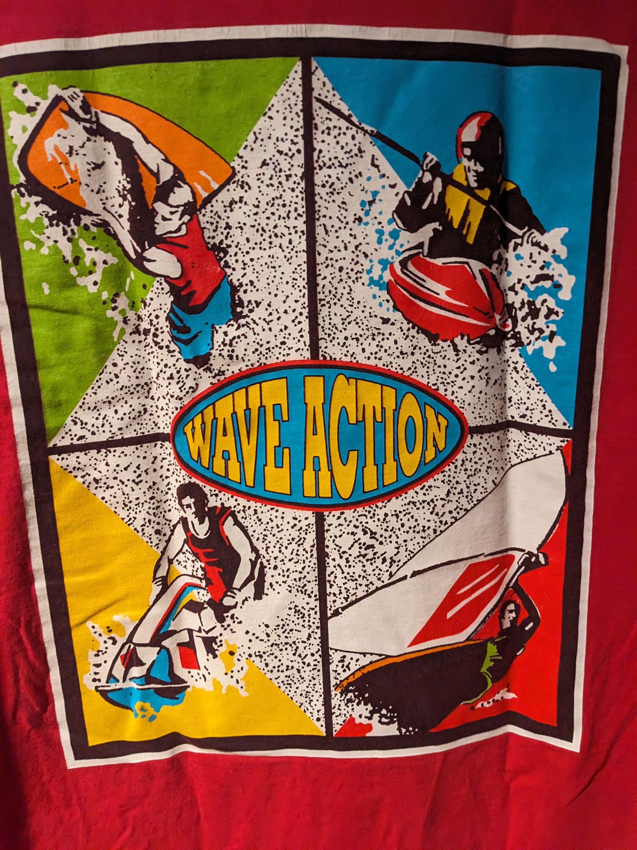 St. Johns Bay × Vintage Vintage 90s Wave Action Water Sport St. John's Bay T-Shirt Size US L / EU 52-54 / 3 - 2 Thumbnail