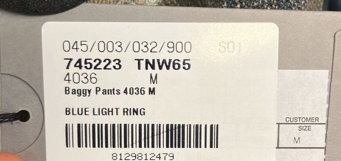 Balenciaga o1mt1gz0325 Baggy Jeans Pant in Blue Light Ring Size US 32 / EU 48 - 6 Thumbnail
