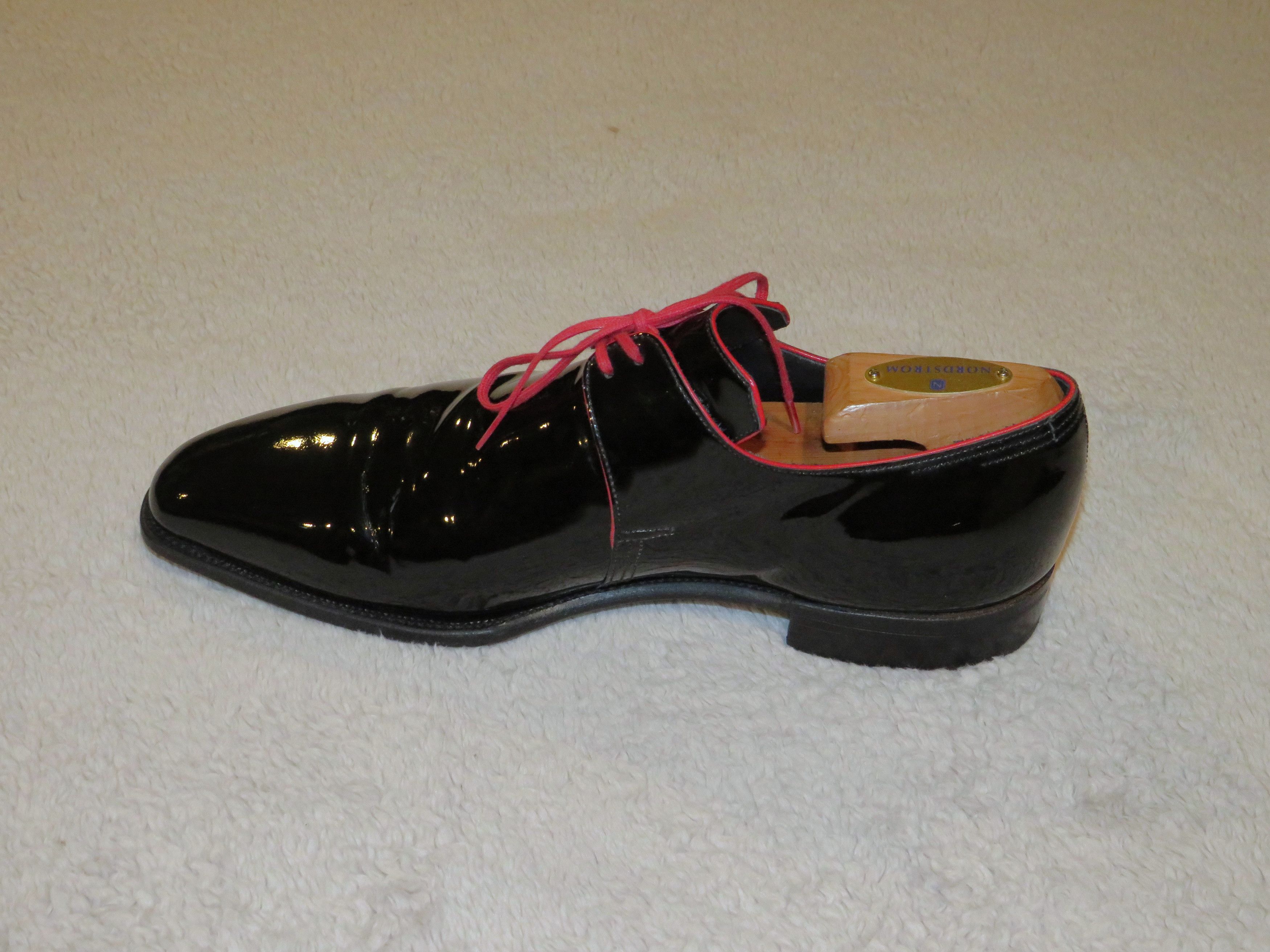 Corthay Arca Black Patent Leather Two Eyelet Derby 7.5 Size US 7.5 / EU 40-41 - 3 Thumbnail