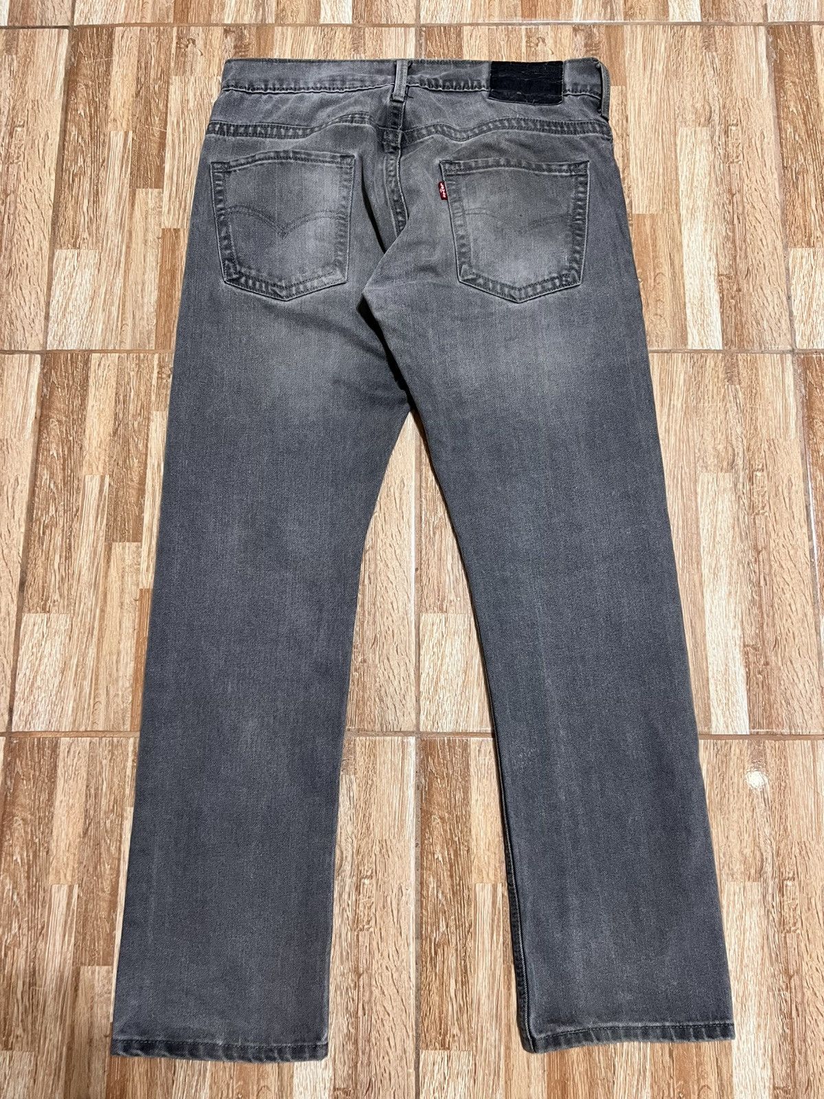 Levi's Levi’s 513 Slim Straight Grey Wash Jeans Size US 34 / EU 50 - 3 Thumbnail