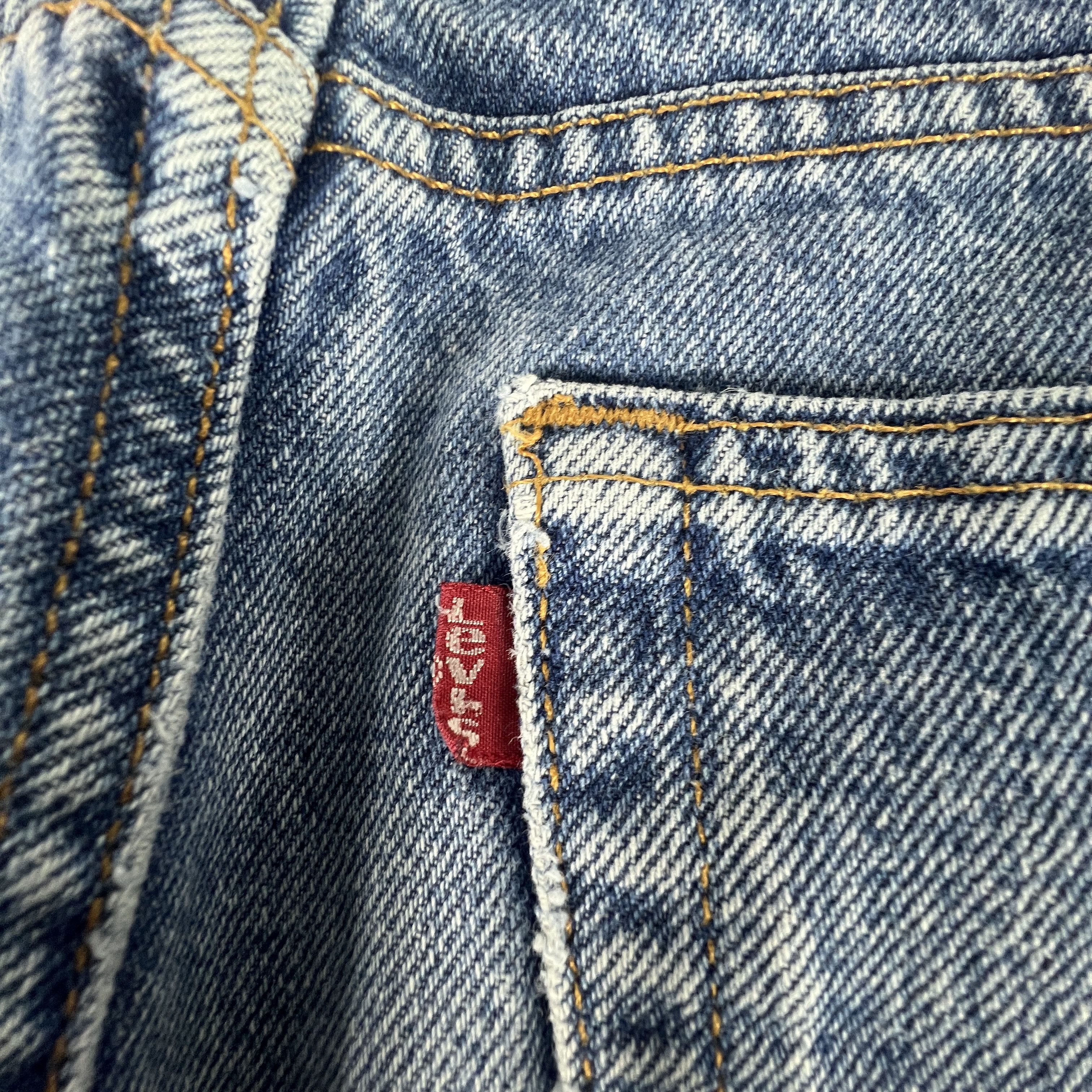 Levi's × Vintage VTG Levi's Jeans 517 Boot Cut Blue Faded Distressed Denim Size US 36 / EU 52 - 12 Thumbnail