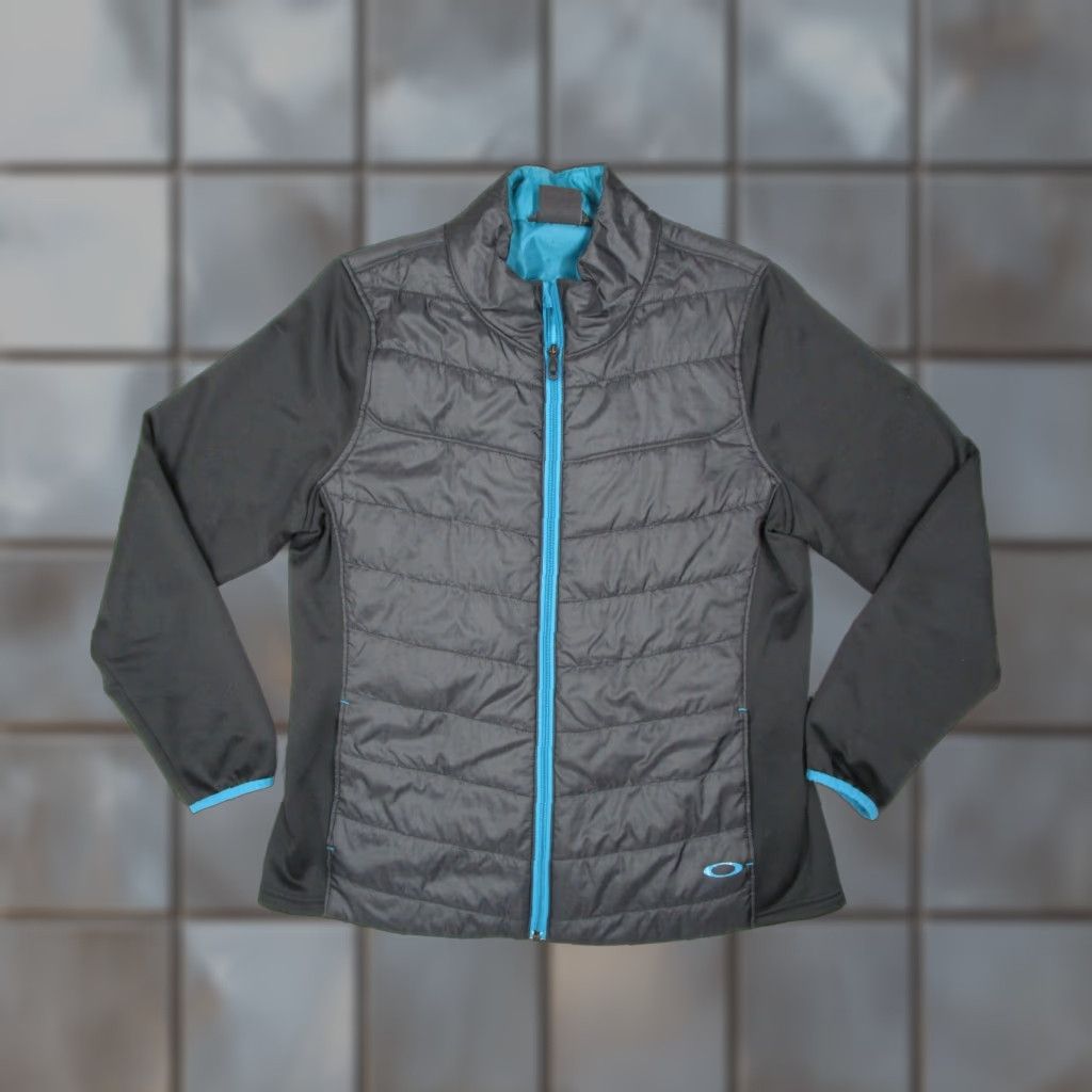 Oakley Oakley Jacket Women Extra Large Black Quilted Full Zip Puffer Hike Work Gorpcore Women Size XL / US 12-14 / IT 48-50 - 1 Thumbnail