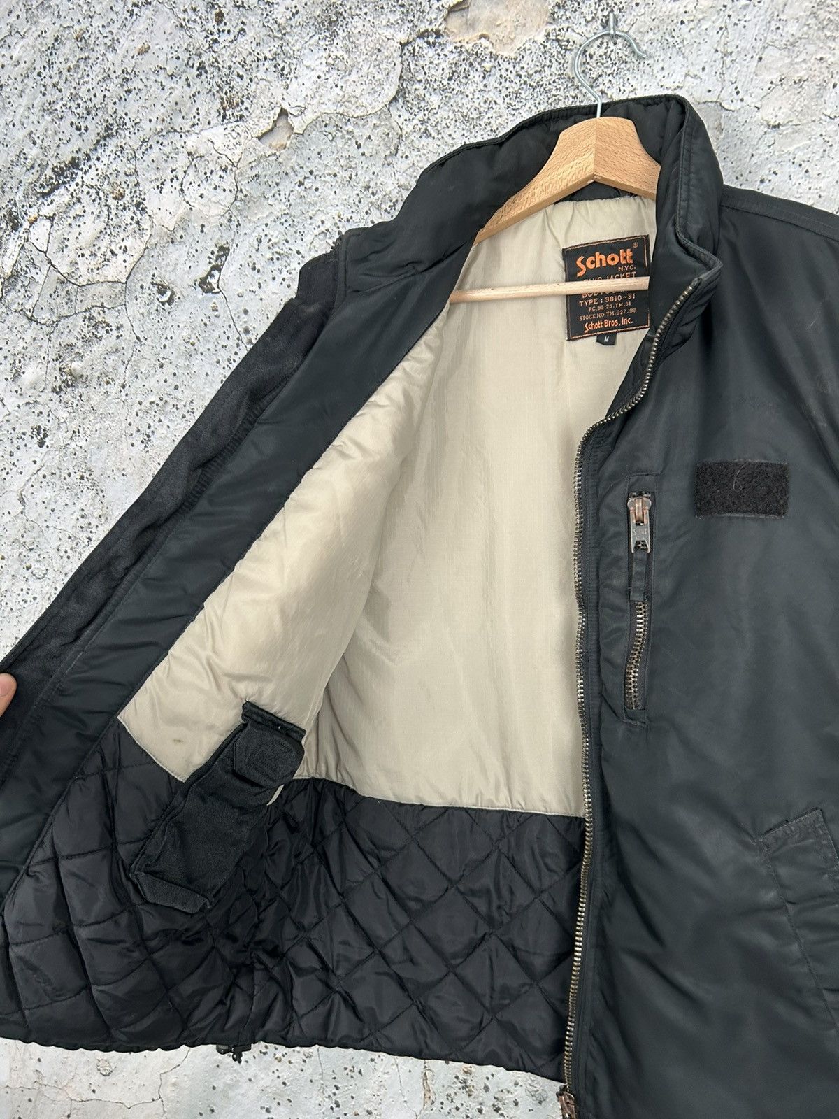 Schott Vintage Schott USA Bomber Vest Military Grunge Rock Punk 90s Size US M / EU 48-50 / 2 - 4 Thumbnail