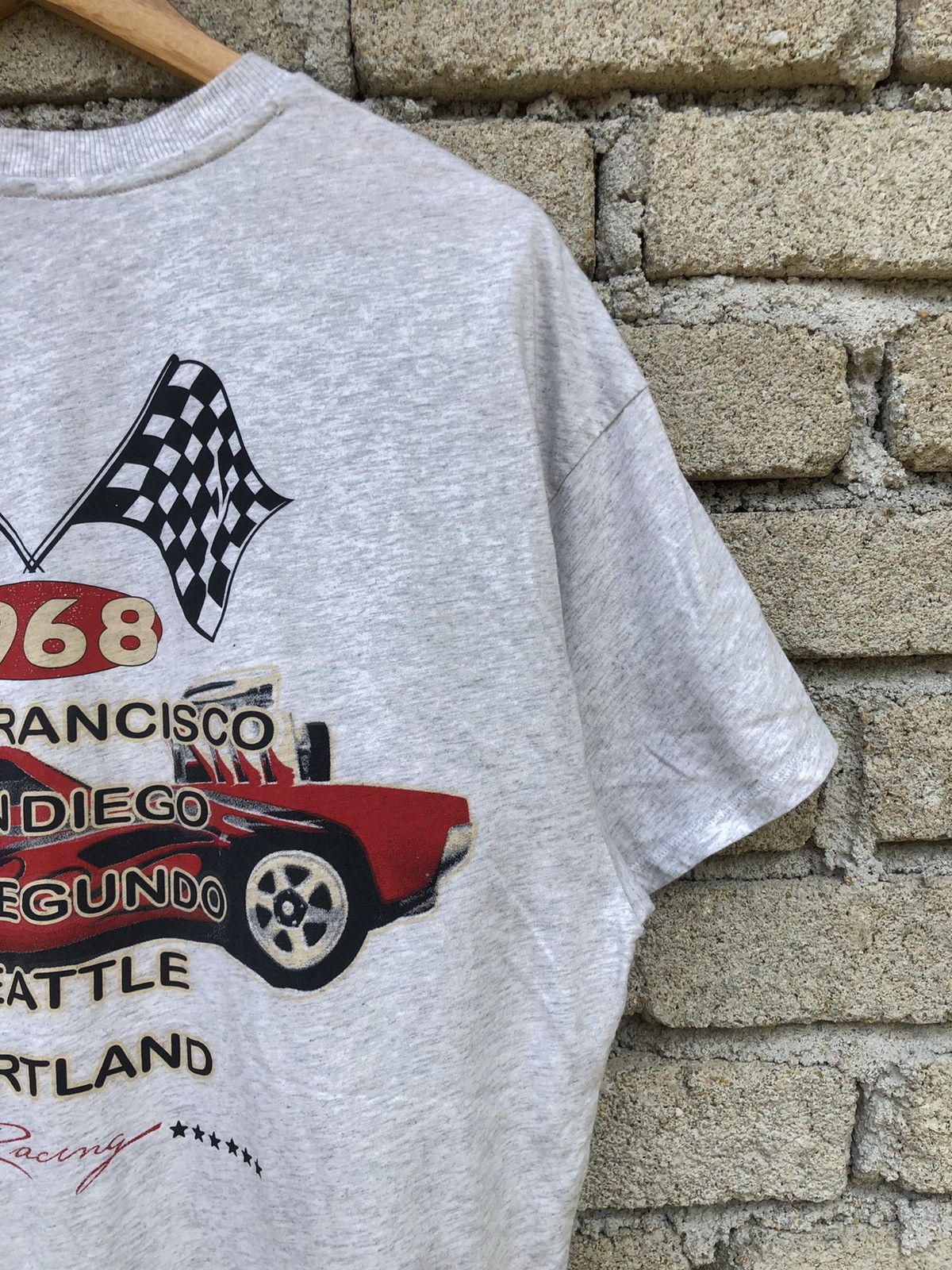 Vintage Divided X Hotwhells 1968 Loop Ahead Racing Tour Tee Size US L / EU 52-54 / 3 - 6 Thumbnail
