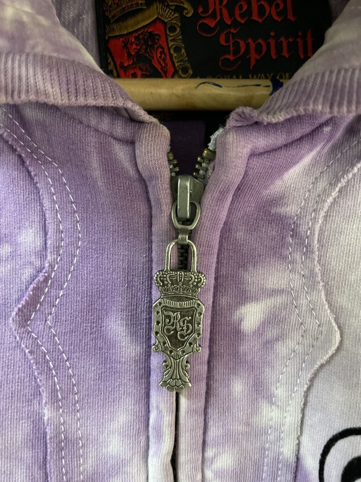 Affliction VINTAGE REBEL SPIRIT TIE DYE ZIPPER UP VERY RARE Size US M / EU 48-50 / 2 - 6 Thumbnail