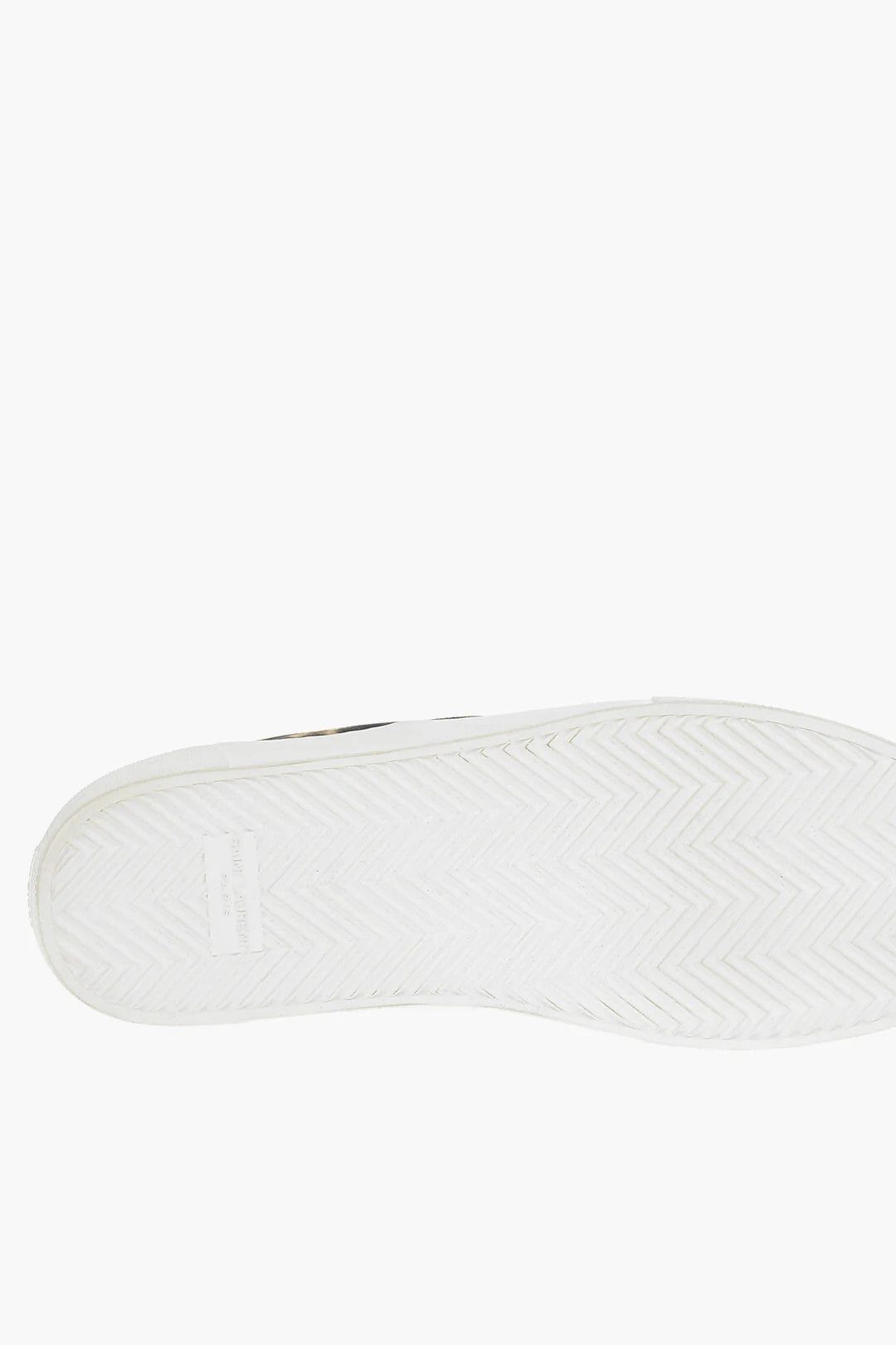 Saint Laurent Paris og1mm0426 Animalier Print Suede Leather Sneakers in Beige Size US 10 / EU 43 - 5 Thumbnail