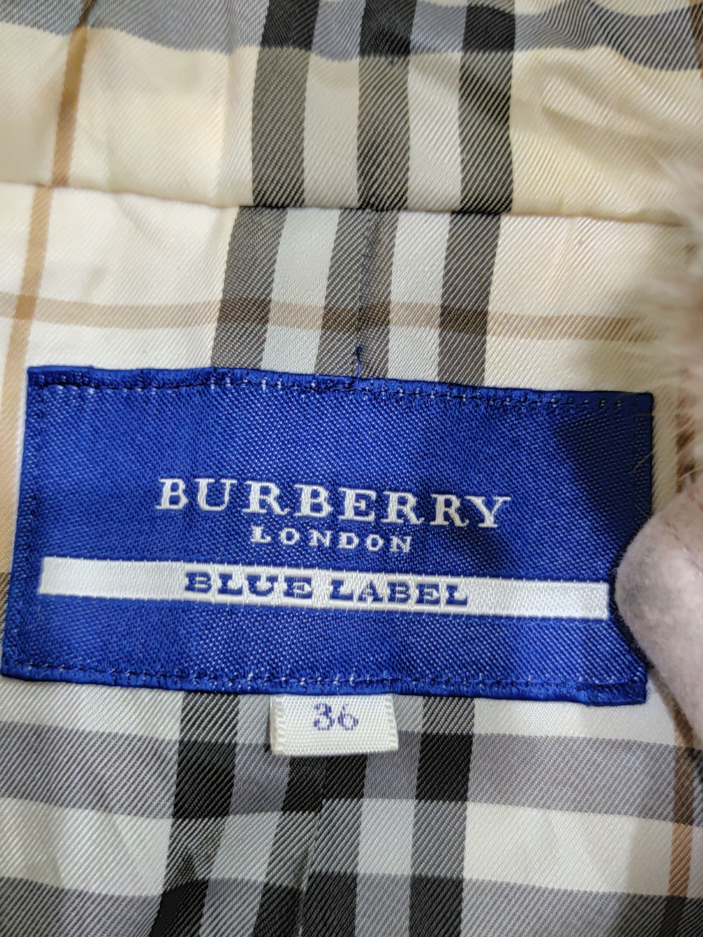 Burberry × Designer 🔥BURBERRY BLUE LABEL SHORT COAT HOOD NOVA CHECK SIZE 36 Size XS / US 0-2 / IT 36-38 - 5 Thumbnail