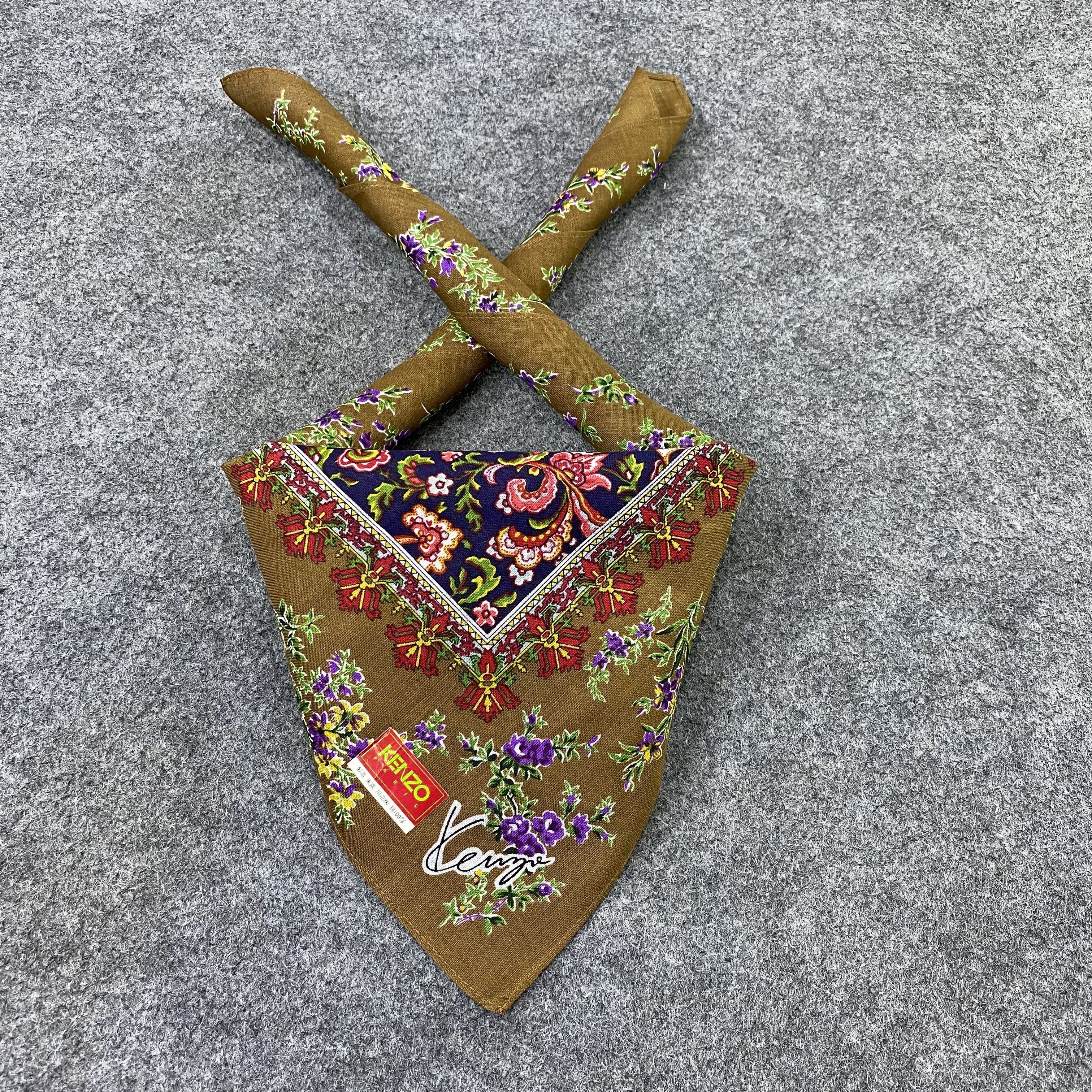 Kenzo Kenzo Handkerchief Neckerchief Bandana-B1599 Size ONE SIZE - 2 Thumbnail
