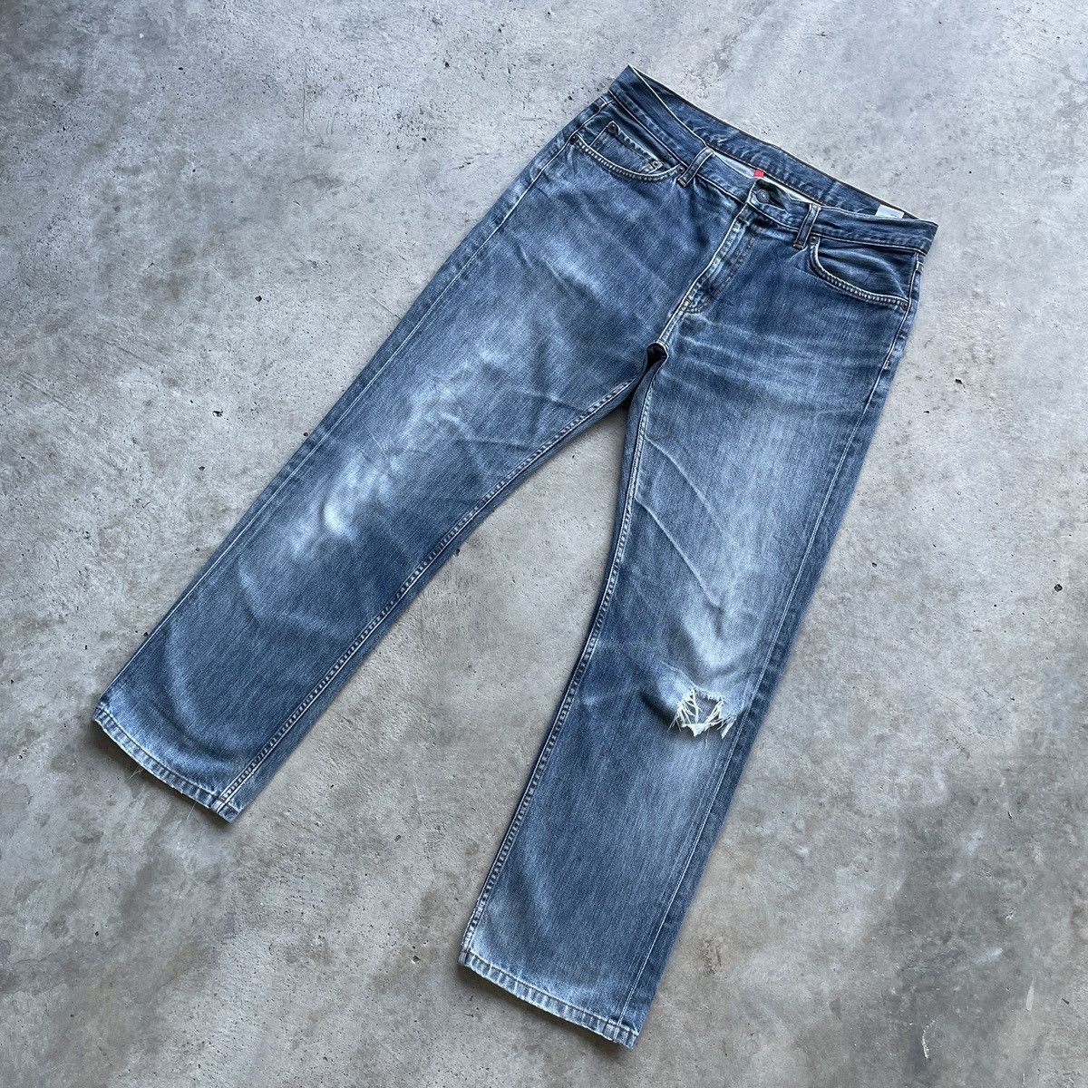 Japanese Brand × Jean W34💥 Vintage Japanese Faded Jeans Denim Pants Distressed Size US 34 / EU 50 - 2 Thumbnail